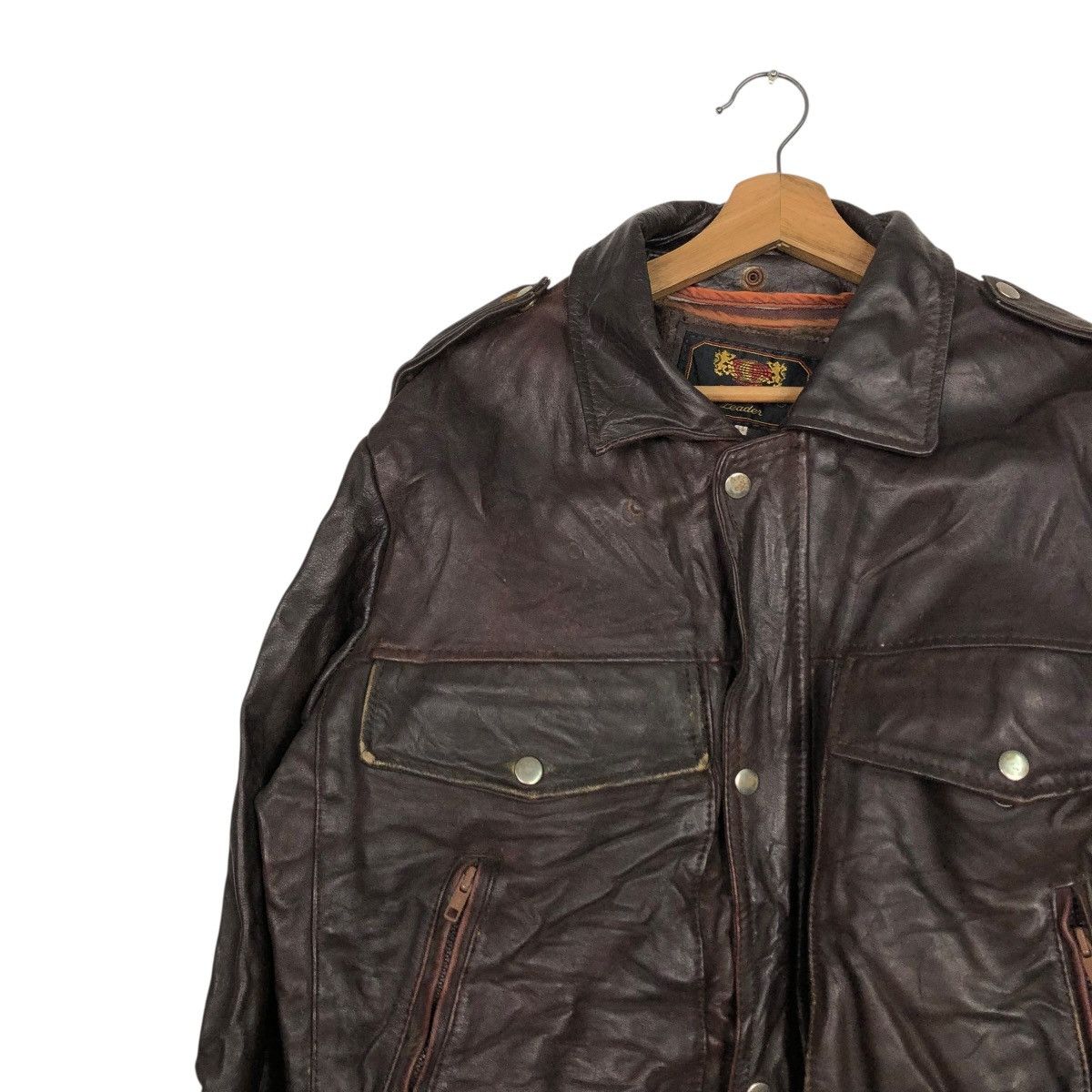 Vintage 🔥VINTAGE BIKER LEATHER JACKET CAMPRI BLANKET ISSEY MIYAKE Size US M / EU 48-50 / 2 - 9 Thumbnail