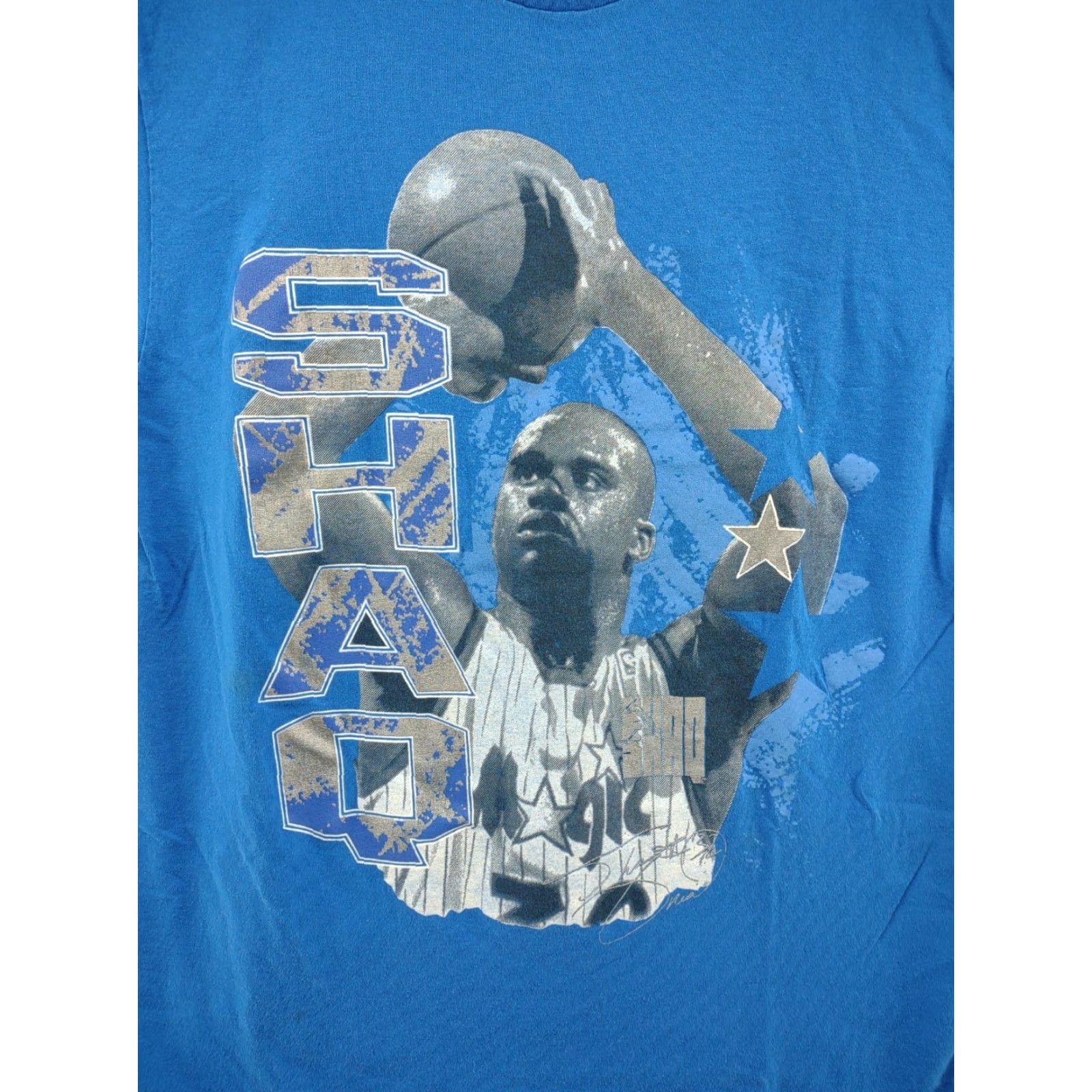 Reebok VTG Reebok T-Shirt Orlando Magic Shaq Single Stitch 90s Mens M USA Multicolor Size US M / EU 48-50 / 2 - 2 Thumbnail