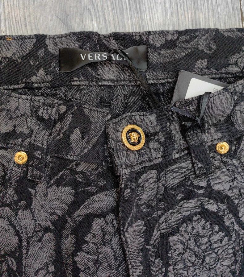 Versace Versace Baroque jacquard jeans Size US 31 - 5 Thumbnail