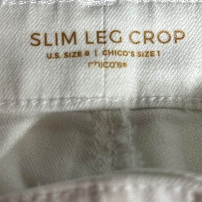 Chicos Chico's Slim Leg crop pants size 8/Chico size 1 Size 30" / US 8 / IT 44 - 5 Thumbnail