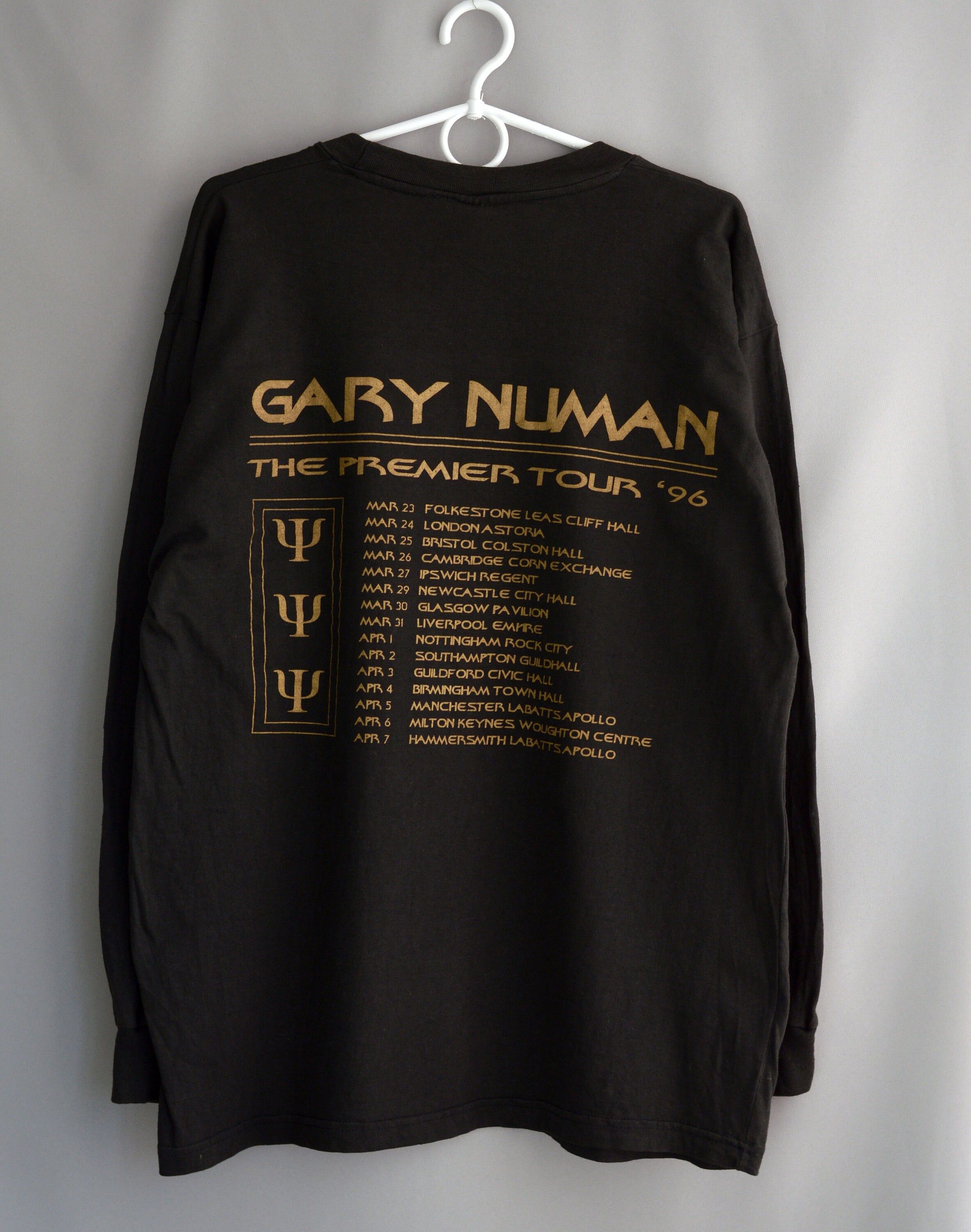 Vintage Vintage 1996 Gary Numan The Premier tour 96 t shirt Size US XL / EU 56 / 4 - 2 Thumbnail