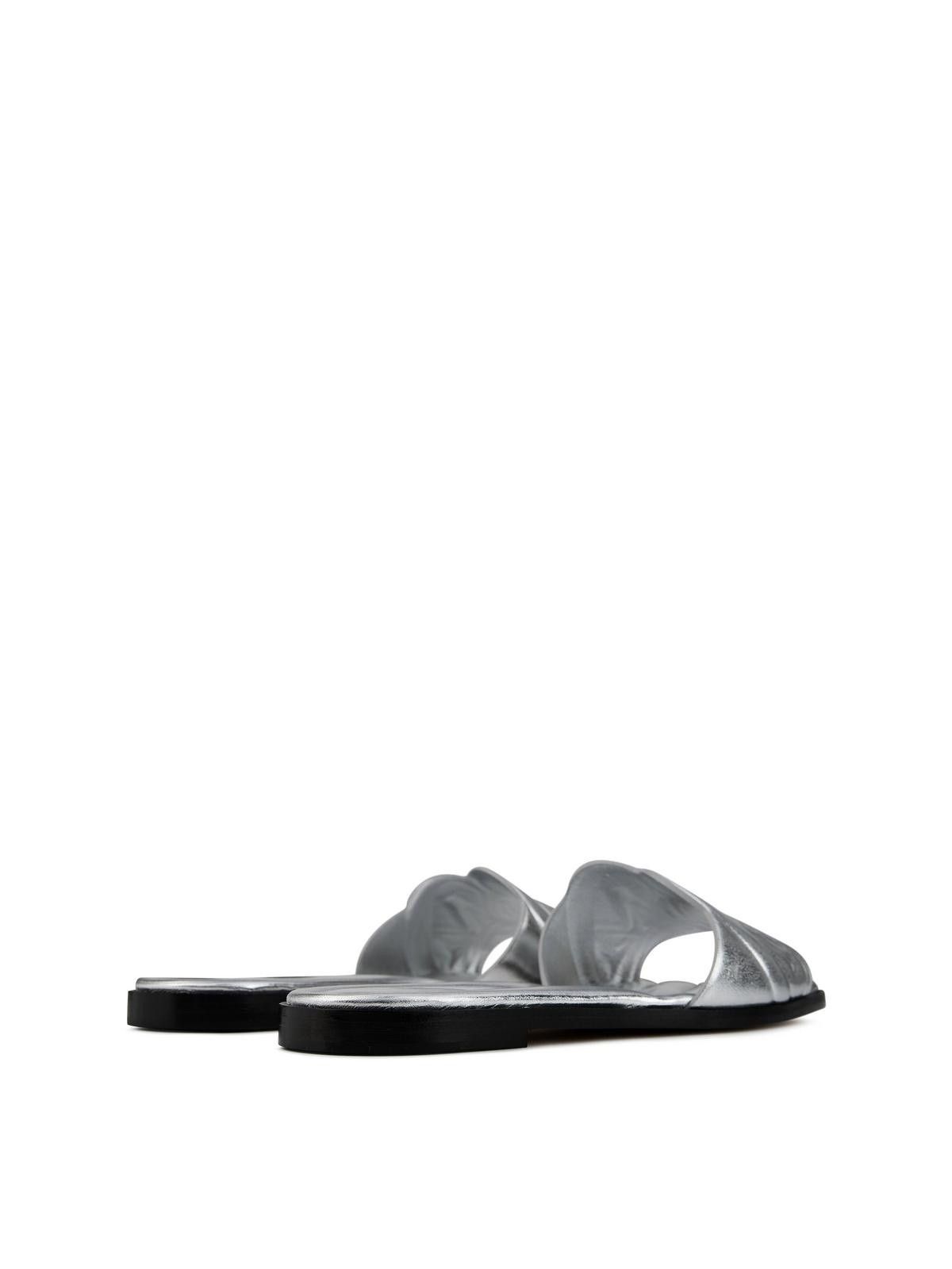 Alexander McQueen o1y0225 Slides in Silver Size US 10 / IT 40 - 6 Thumbnail