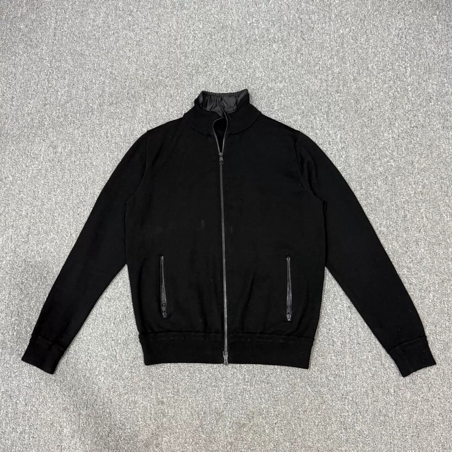 Louis Vuitton LV black wool zipped long sleeve full print lining jacket M Size M / US 6-8 / IT 42-44 - 1 Thumbnail