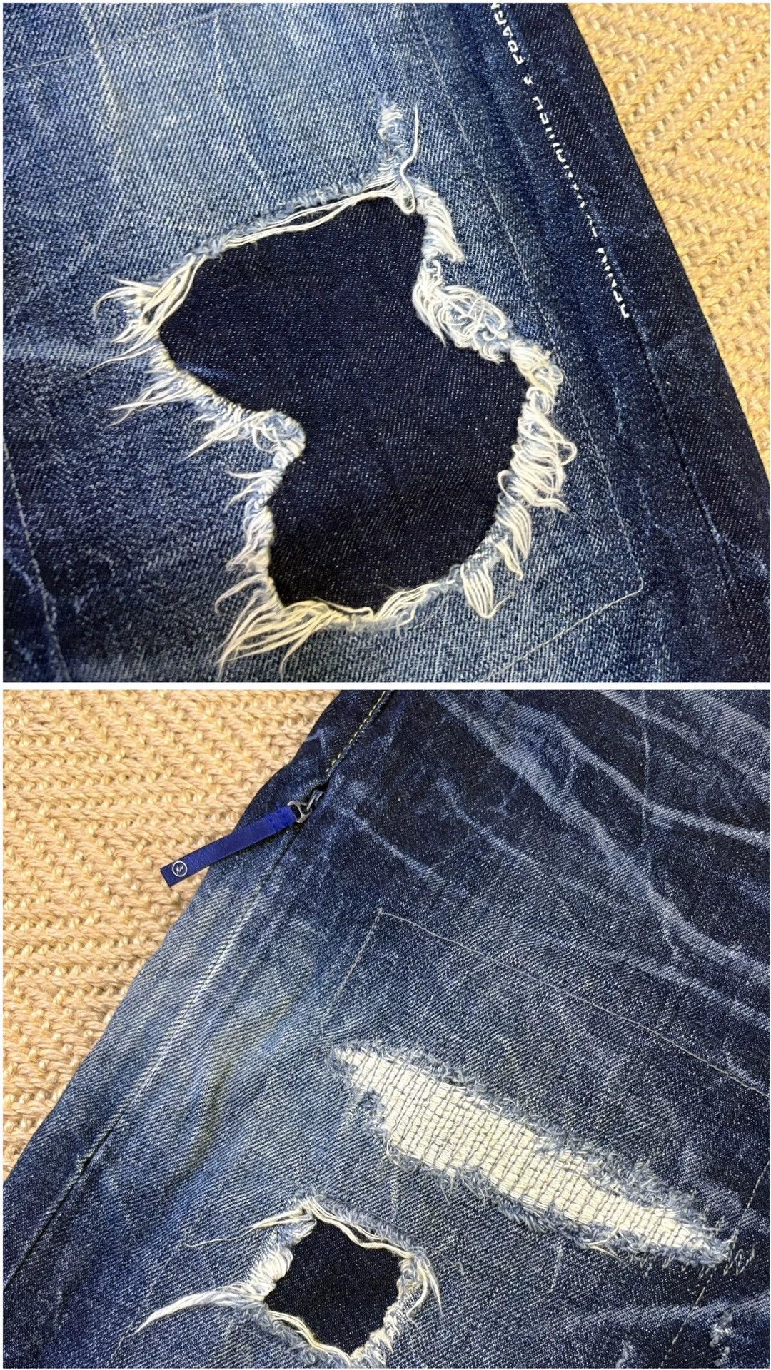 Vanquish VANQUISH x FRAGMENT W32 Jeans Near New Stone Wash Mud Punch Size US 32 / EU 48 - 6 Thumbnail