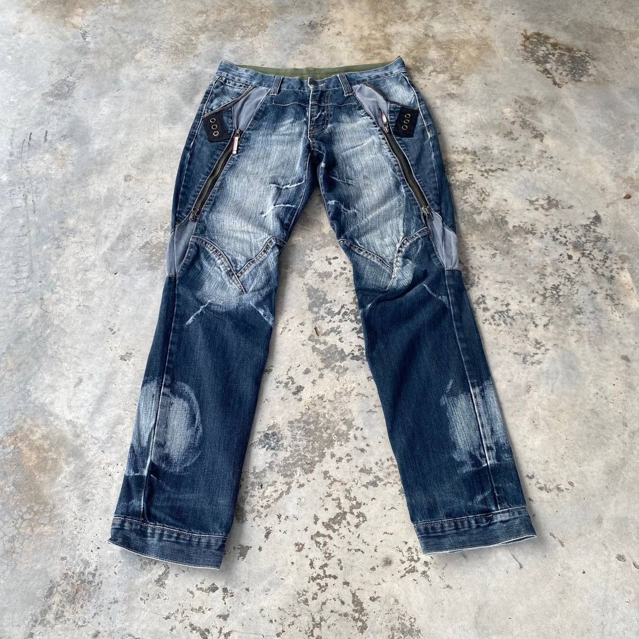 PPFM PPFM BONDAGE FADED WASH GHOSTCLAW MARK SPIRAL KNEE Size US 30 / EU 46 - 5 Thumbnail