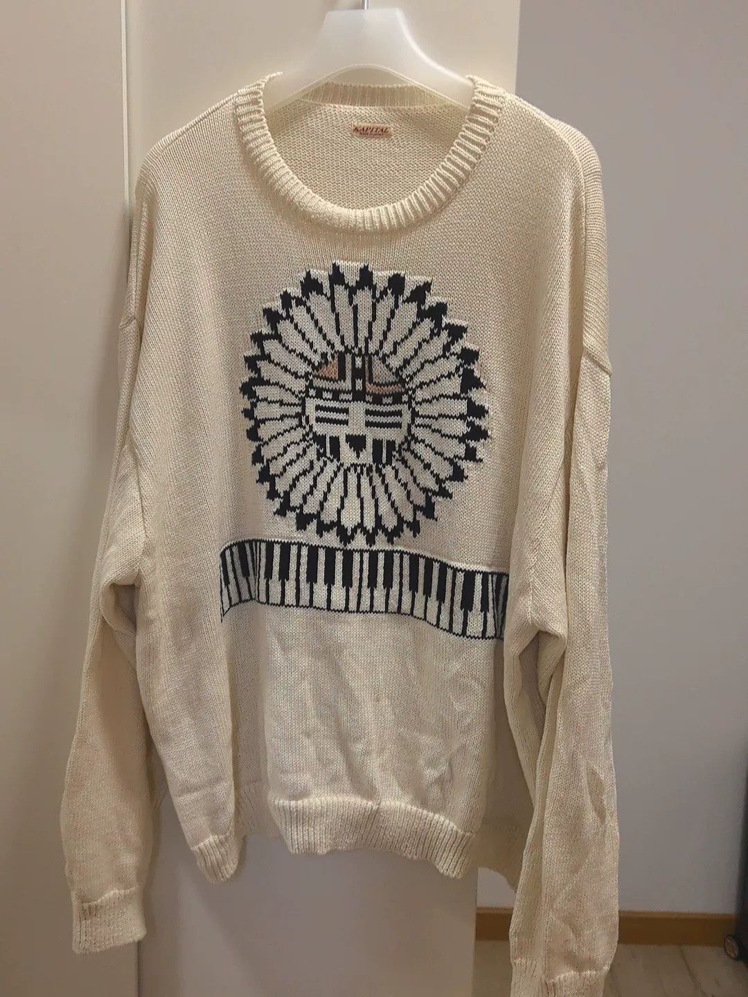 Kapital Kapital Beige Knitted Sweater Made in Japan Size US L / EU 52-54 / 3 - 1 Thumbnail