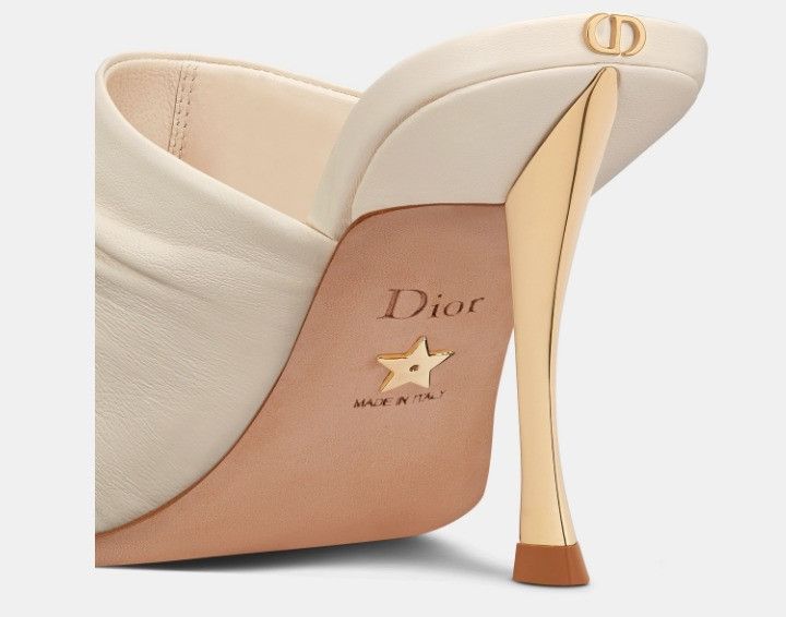 Dior o1w1db11024 D-Fame Heeled Sandals in White Size US 6 / IT 36 - 5 Thumbnail