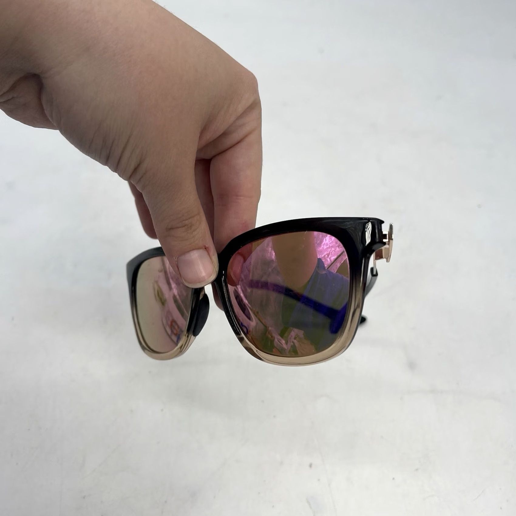 Vintage VINTAGE SMITH Sunglasses Matte Tort/Gold ChromaPop Polarized Brown Tortoise Sun Men Rectangle Brown Lens with Minor Flaws Size ONE SIZE - 5 Thumbnail