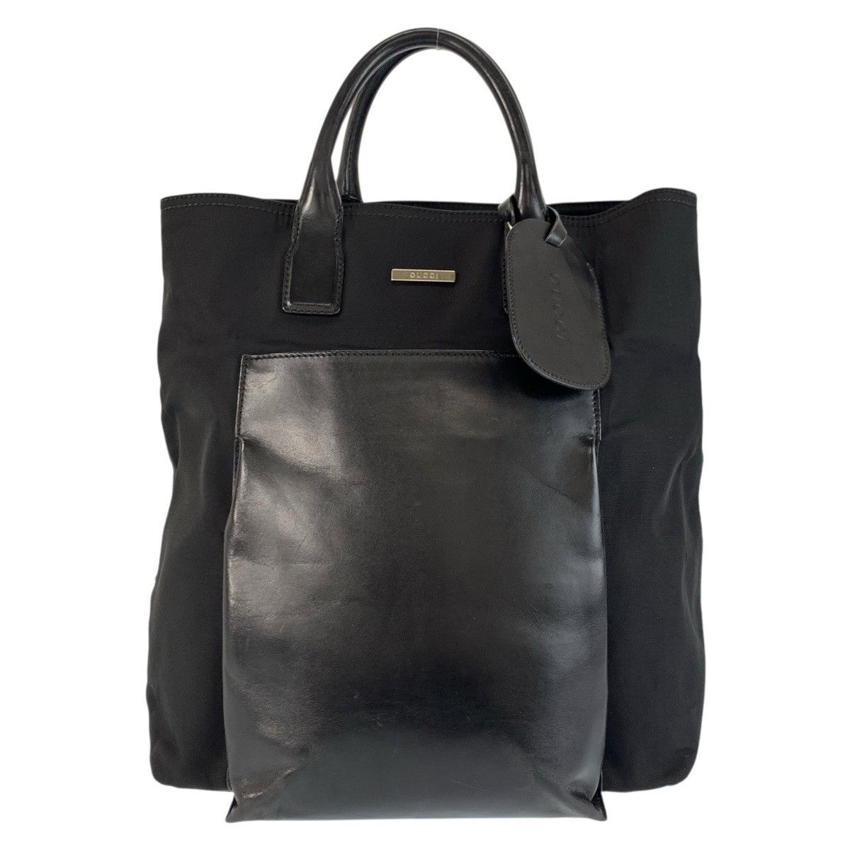 Gucci Gucci Gucci Nylon Leather Tote Bag Textile Tote Bag 0192020052806 DUTY FREE for USA Size ONE SIZE - 1 Thumbnail