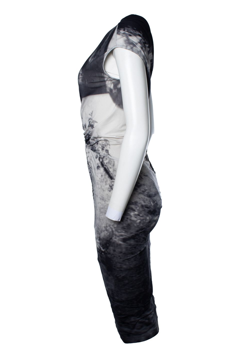 Alexander McQueen McQ, Digital printed dress in grey Size S / US 4 / IT 40 - 2 Thumbnail