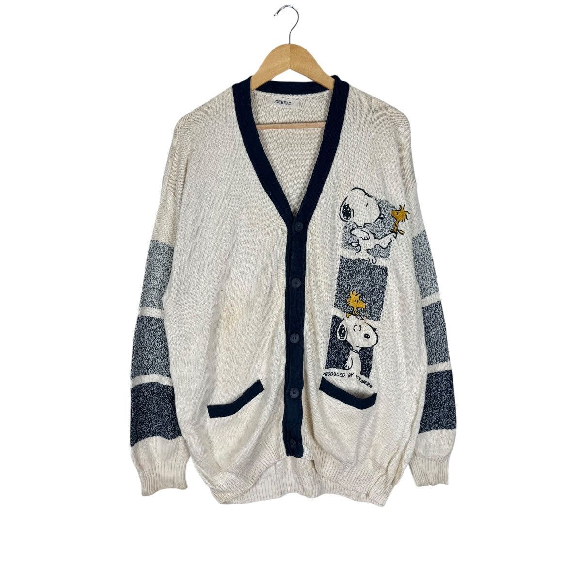 Iceberg ☀️ICEBERG X PEANUTS ITALY KNIT CARDIGAN Size US L / EU 52-54 / 3 - 3 Thumbnail