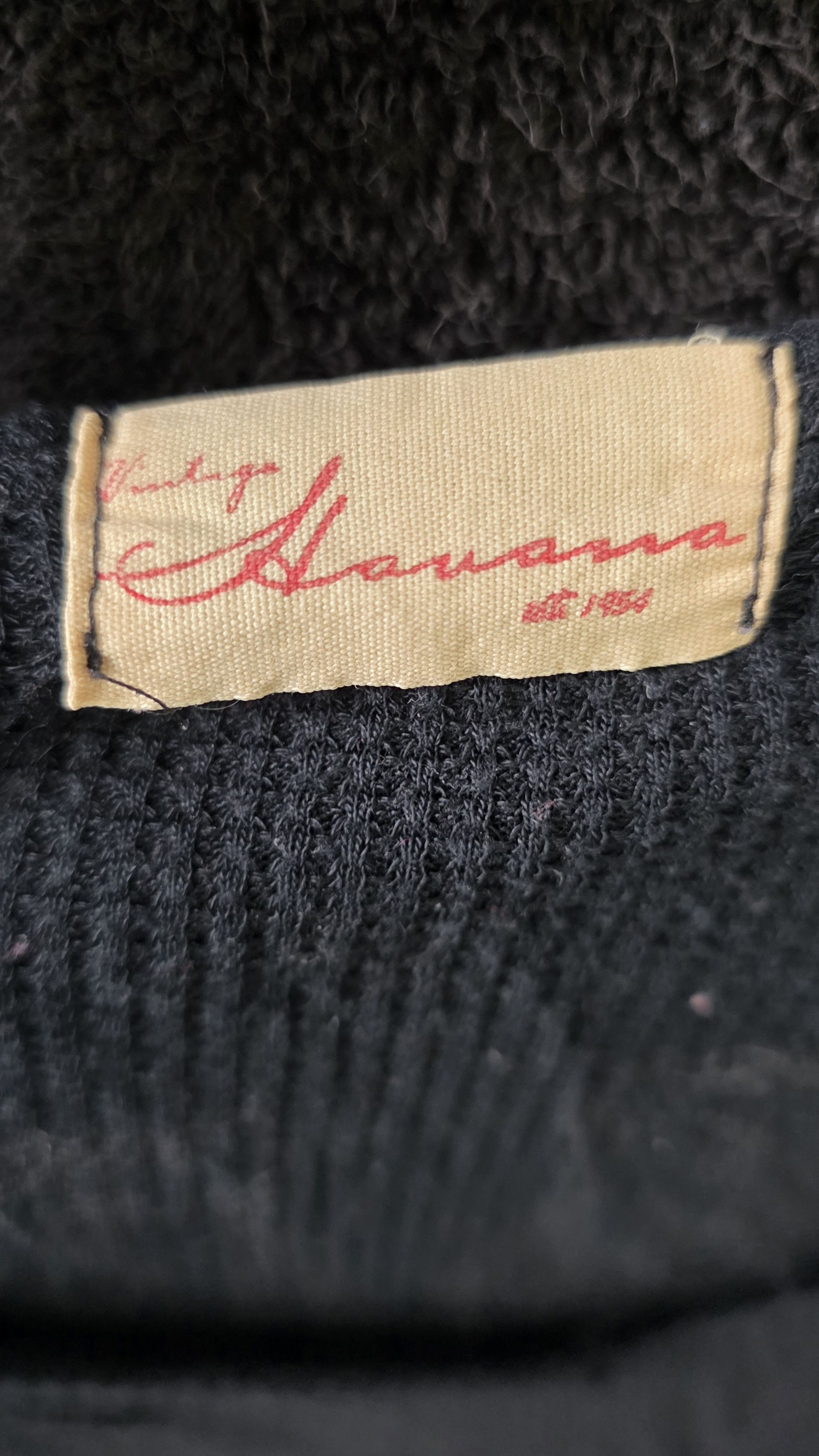 Vintage Havana Vintage Havana Black Angel Wings Vneck Long Sleeve Shirt L Size L / US 10 / IT 46 - 3 Thumbnail