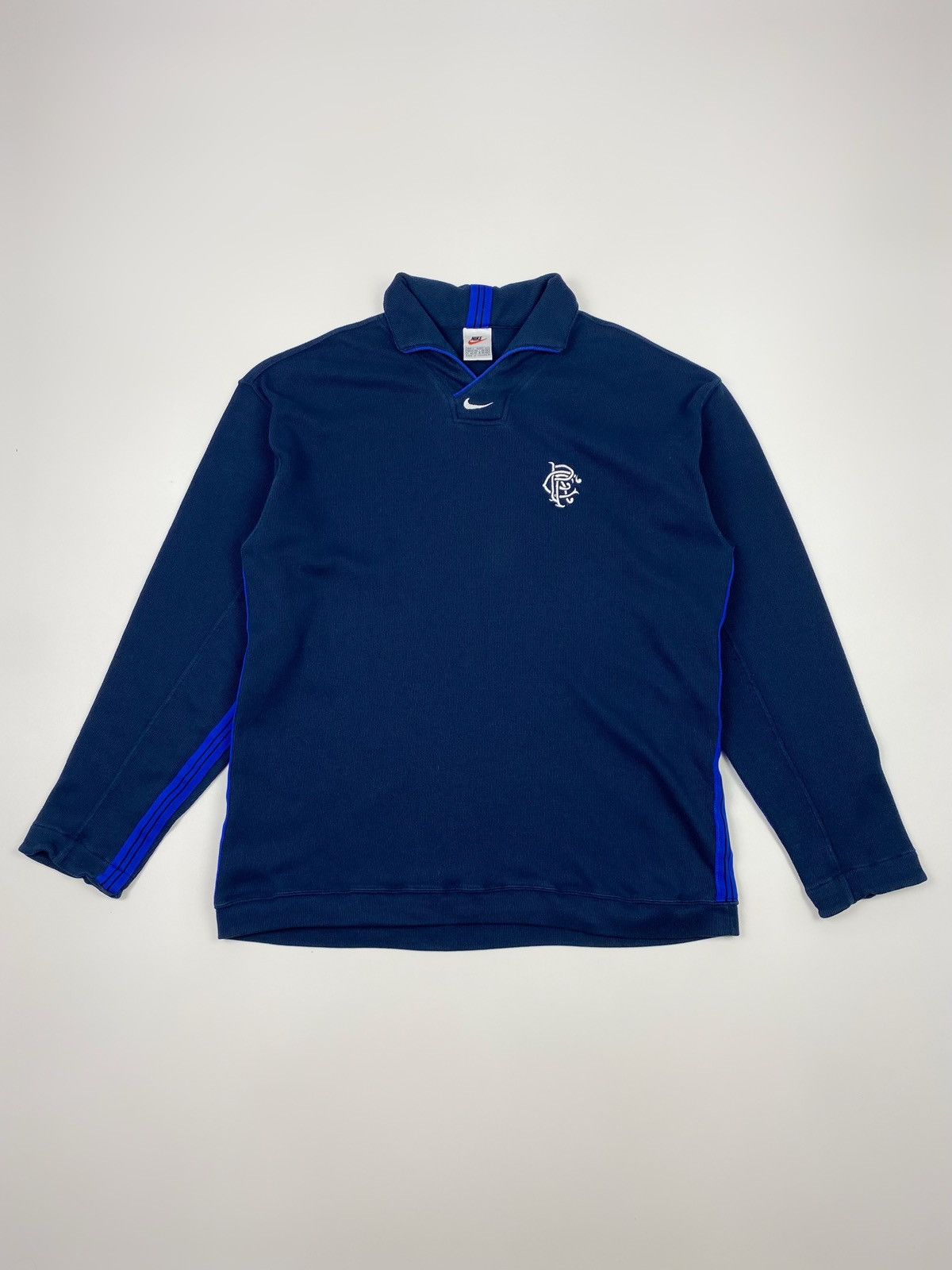 Nike 1990s Vintage Nike Glasgow Rangers FC Training Jersey Size US L / EU 52-54 / 3 - 1 Thumbnail