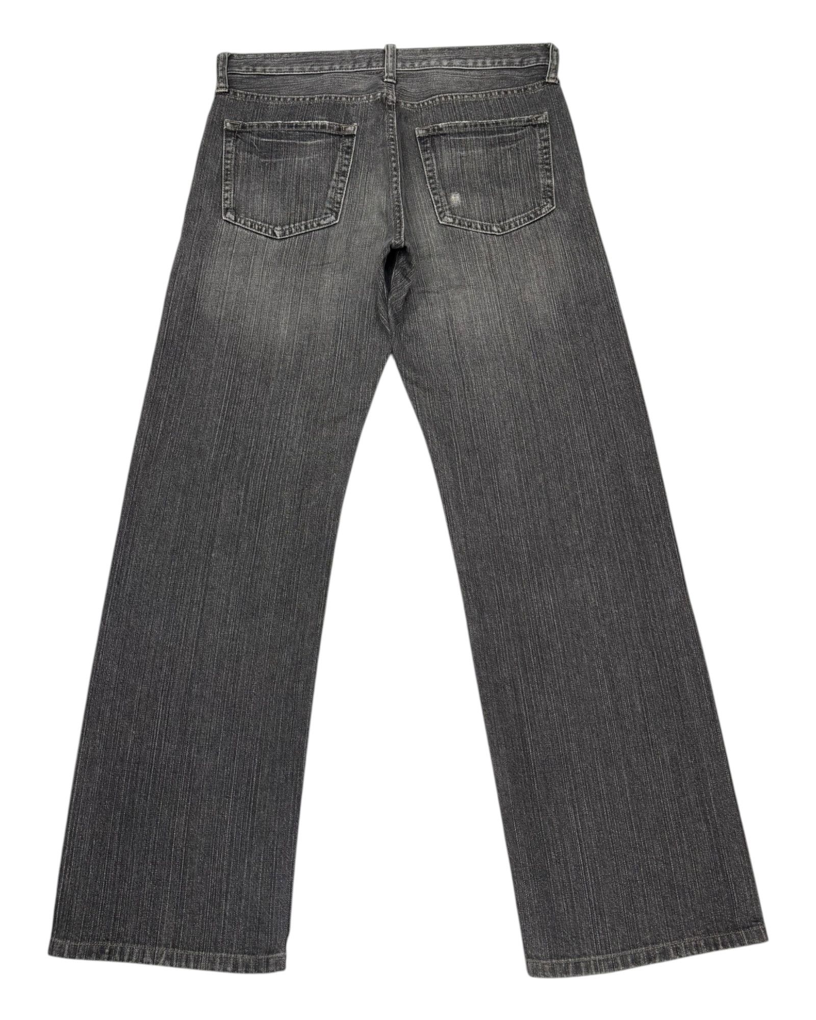 Undercover × Uniqlo Vintage Uniqlo Faded Black Baggy Distressed Denim Jeans Size US 33 - 2 Thumbnail
