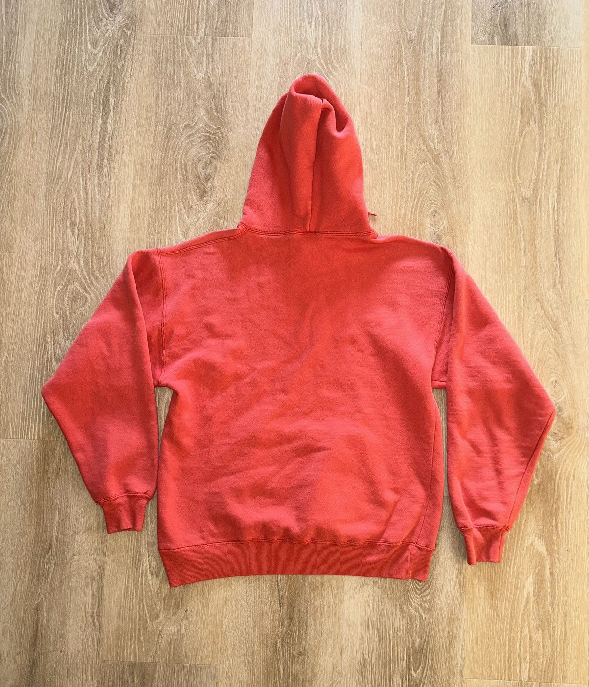 Champion × Vintage Vintage 90’s Champion Salmon Pink Hoodie Sweatshirt Size US L / EU 52-54 / 3 - 2 Thumbnail