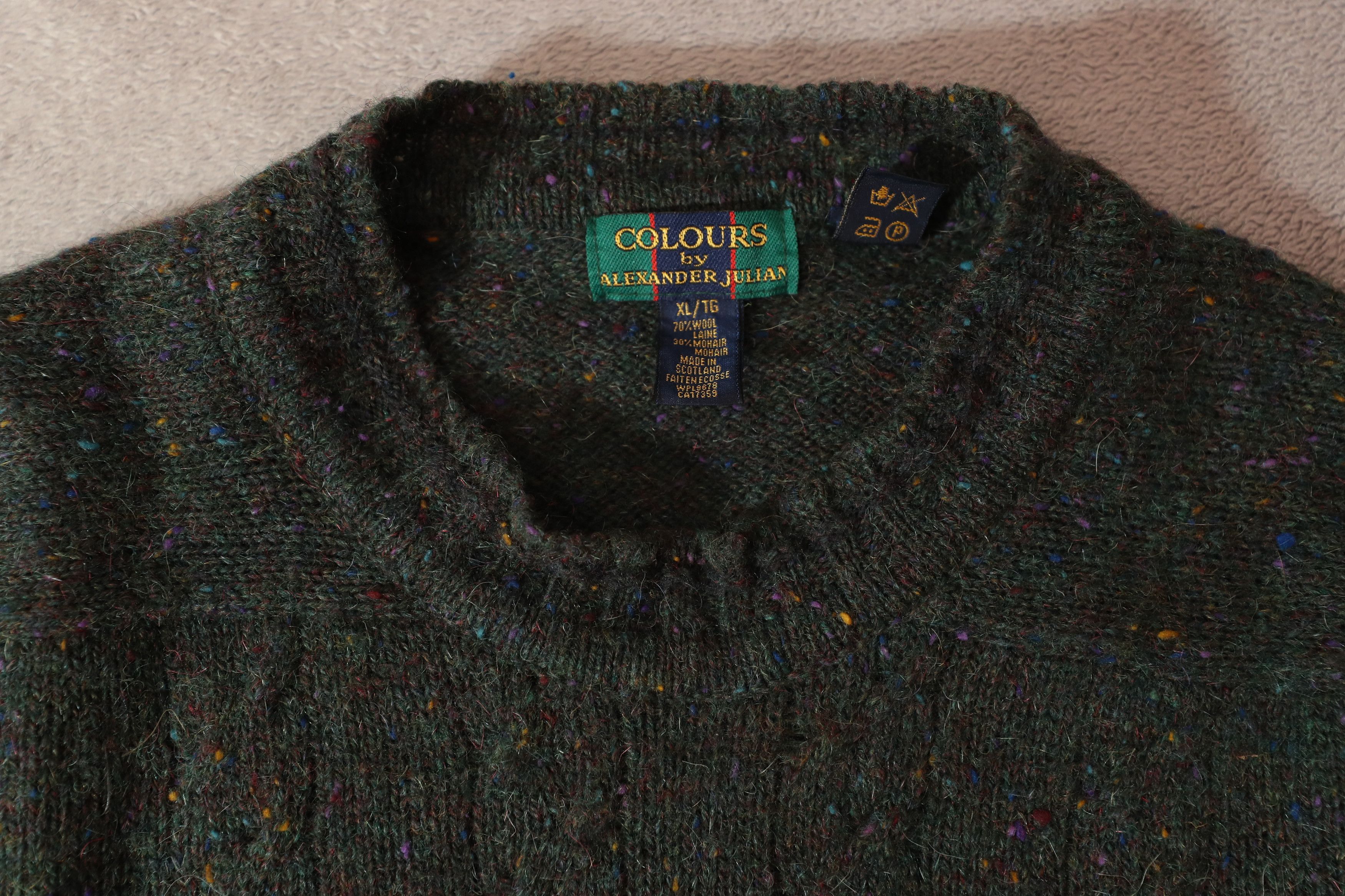 Alexander Julian Colours by Alexander Julian Wool & Mohair Sweater (XL) Size US XL / EU 56 / 4 - 8 Thumbnail