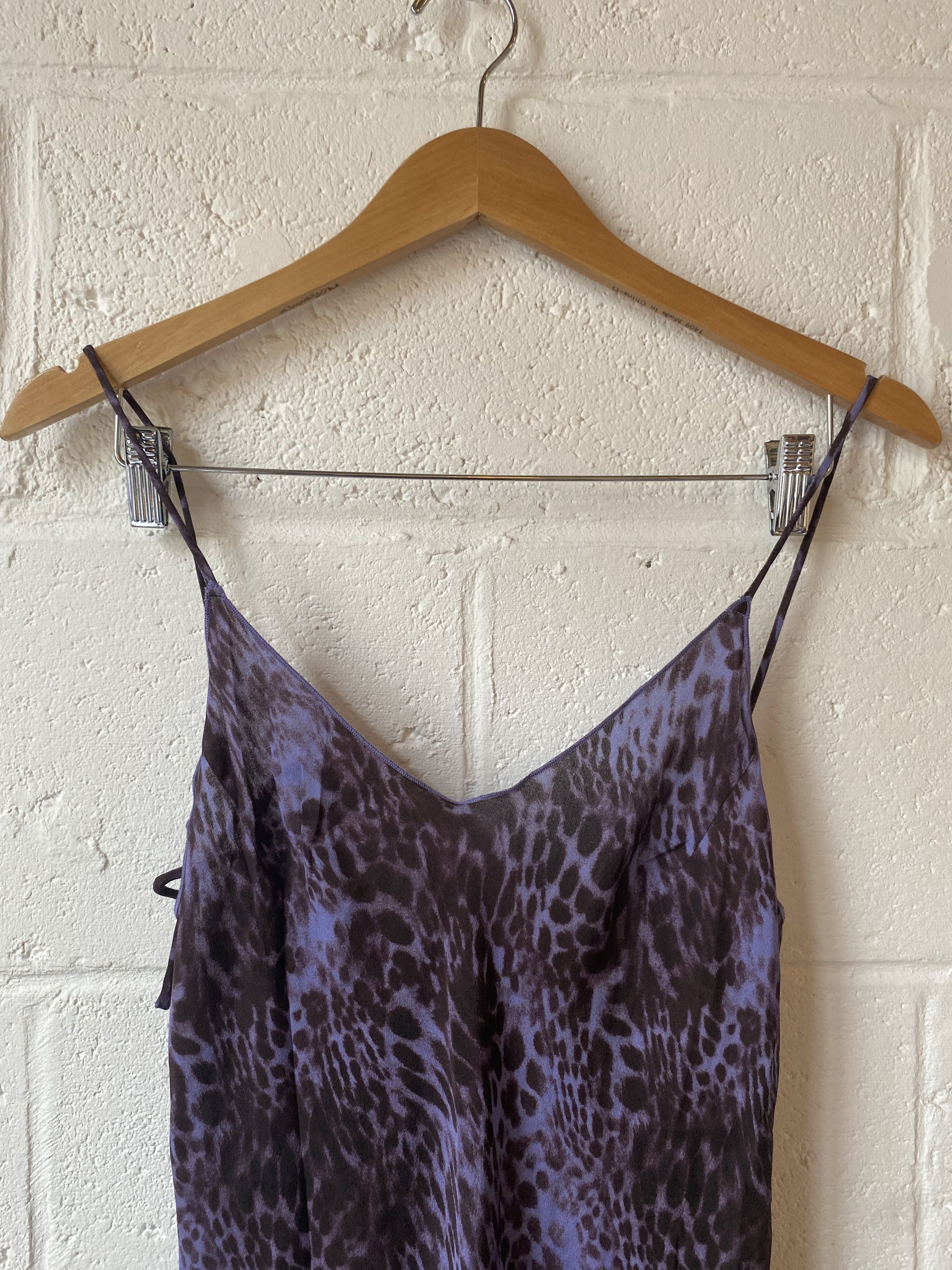 Realisation Par Réalisation 'The Penelope' Silk Purple Leopard Maxi Dress Size S / US 4 / IT 40 - 2 Thumbnail