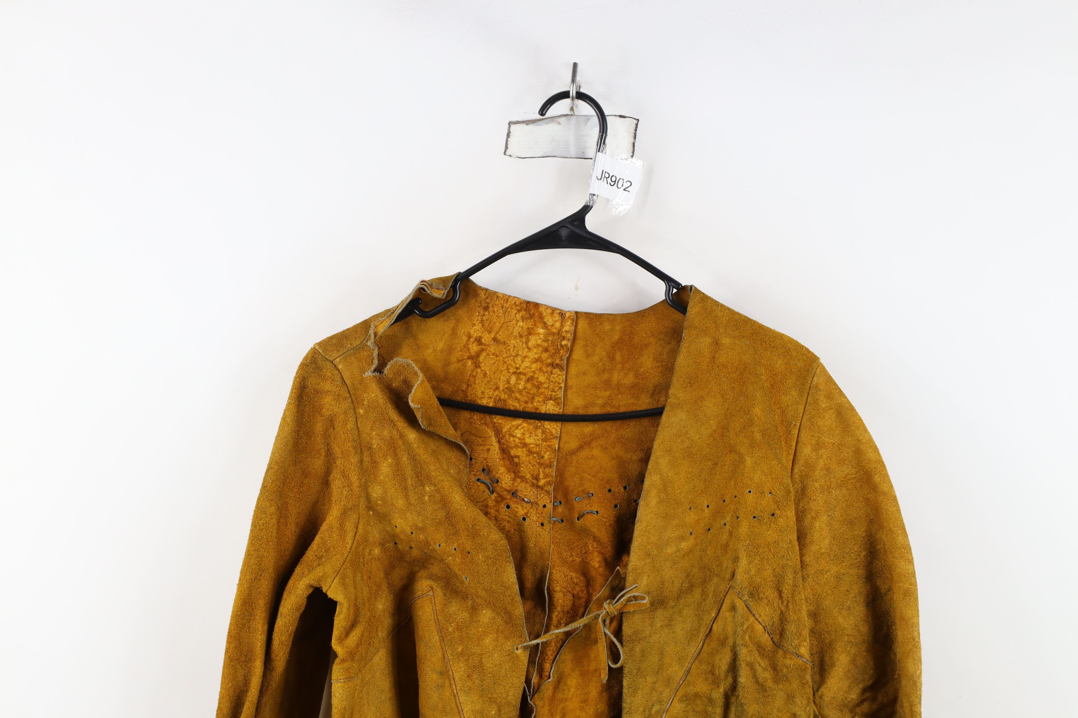 Vintage Vintage 60s Boho Chic Western Fringed Suede Leather Jacket Size L / US 10 / IT 46 - 2 Thumbnail