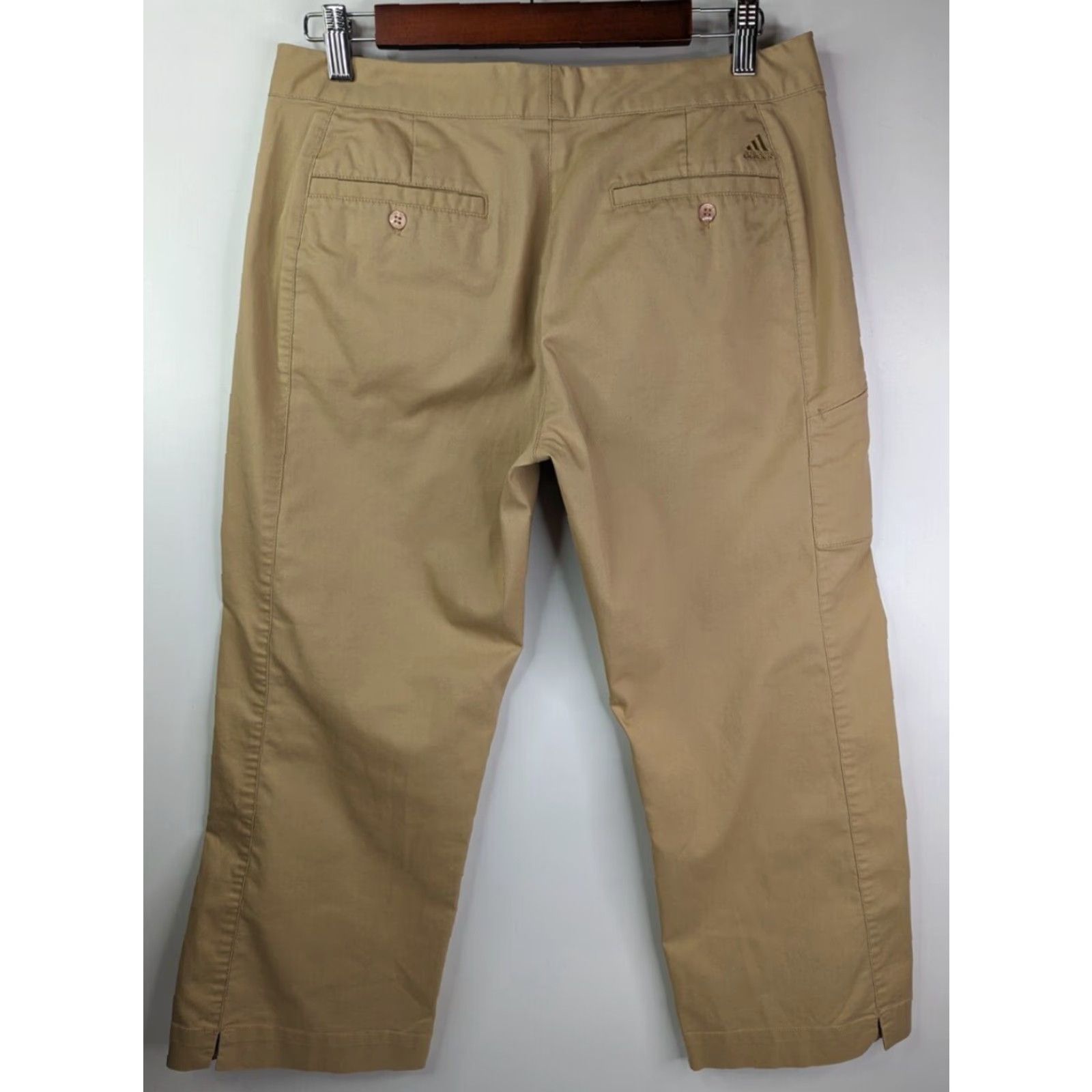 Adidas Adidas Womens 8 Lightweight Tan Beige Capri Crop Pants Golf Ladies Size 30" / US 8 / IT 44 - 2 Thumbnail