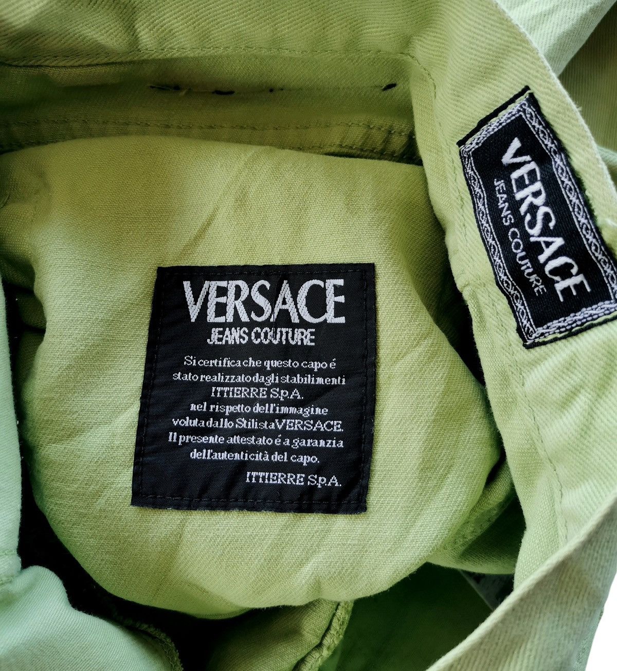 Versace Jeans Couture Vintage Versace Jeans Couture Green Jeans Pants Italy Size US 32 / EU 48 - 10 Thumbnail