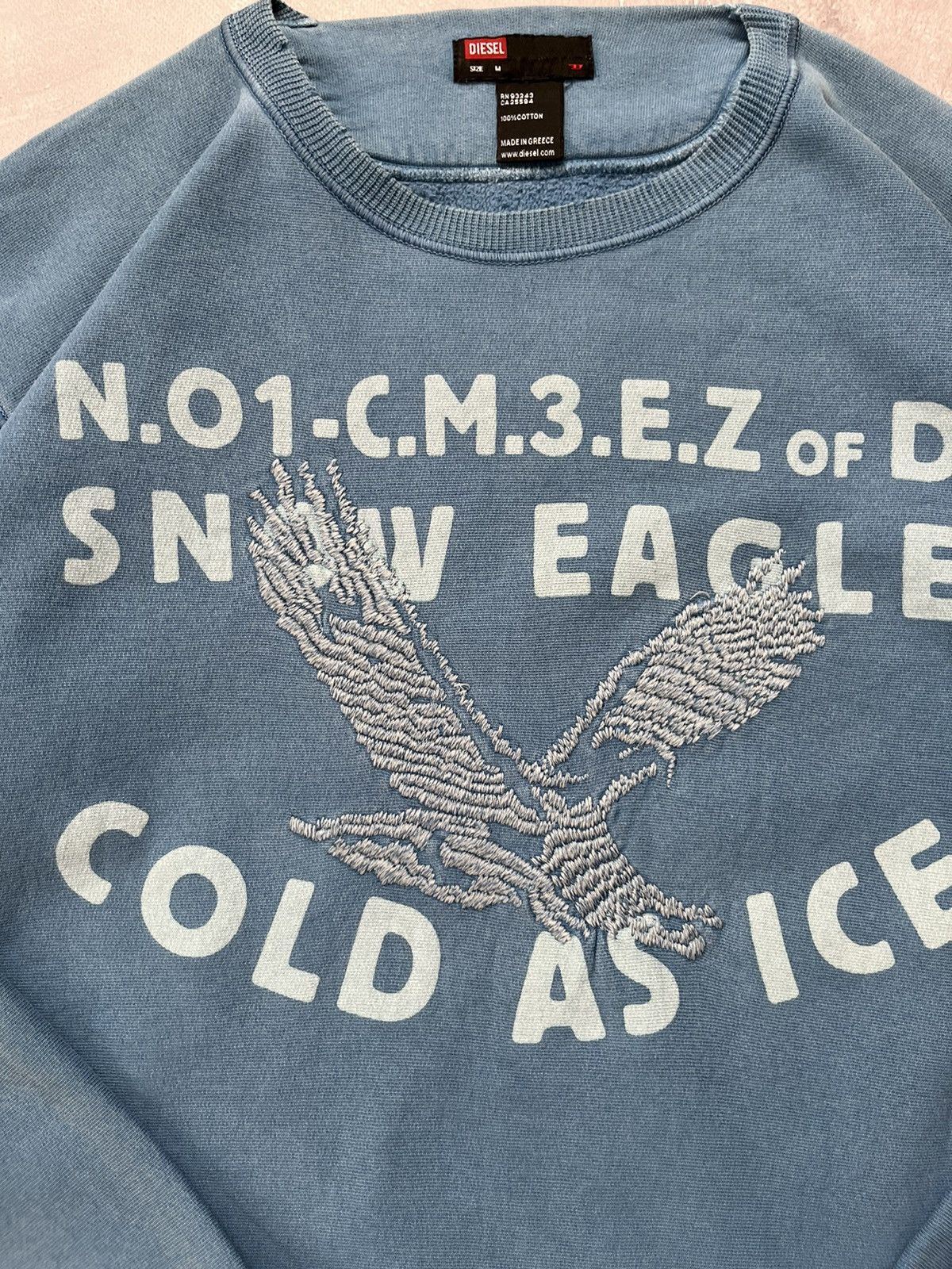 Diesel Vintage Diesel Snow Eagle Cold As Ice Sweatshirt Embroidered Size US M / EU 48-50 / 2 - 2 Thumbnail