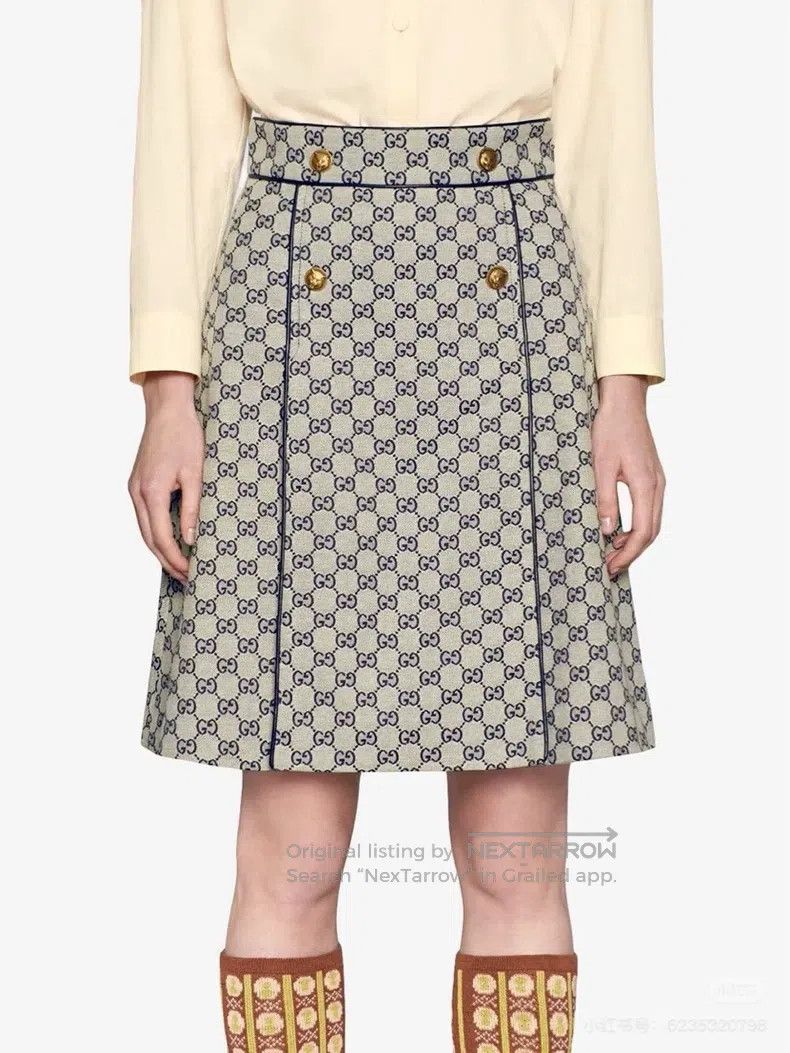 Gucci Gucci Full logo tiger head short skirt Size 26" / US 2 / IT 38 - 9 Thumbnail
