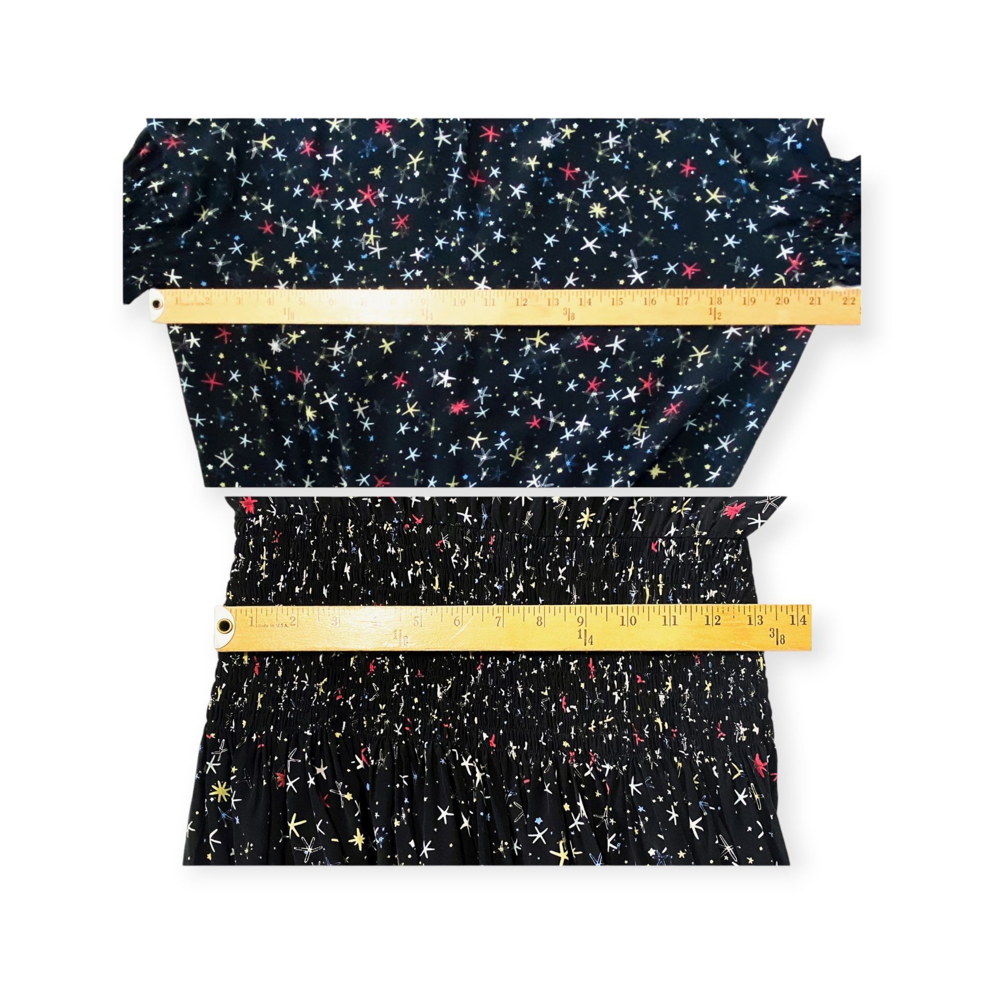 Anine Bing Anine Bing 'Martha' Black Silk Stars Print Dress Size L Size L / US 10 / IT 46 - 11 Thumbnail
