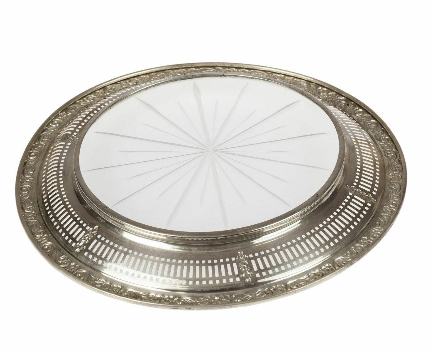 Designer Sterling Silver and Crystal Champagne Bottle Coaster Size ONE SIZE - 3 Thumbnail
