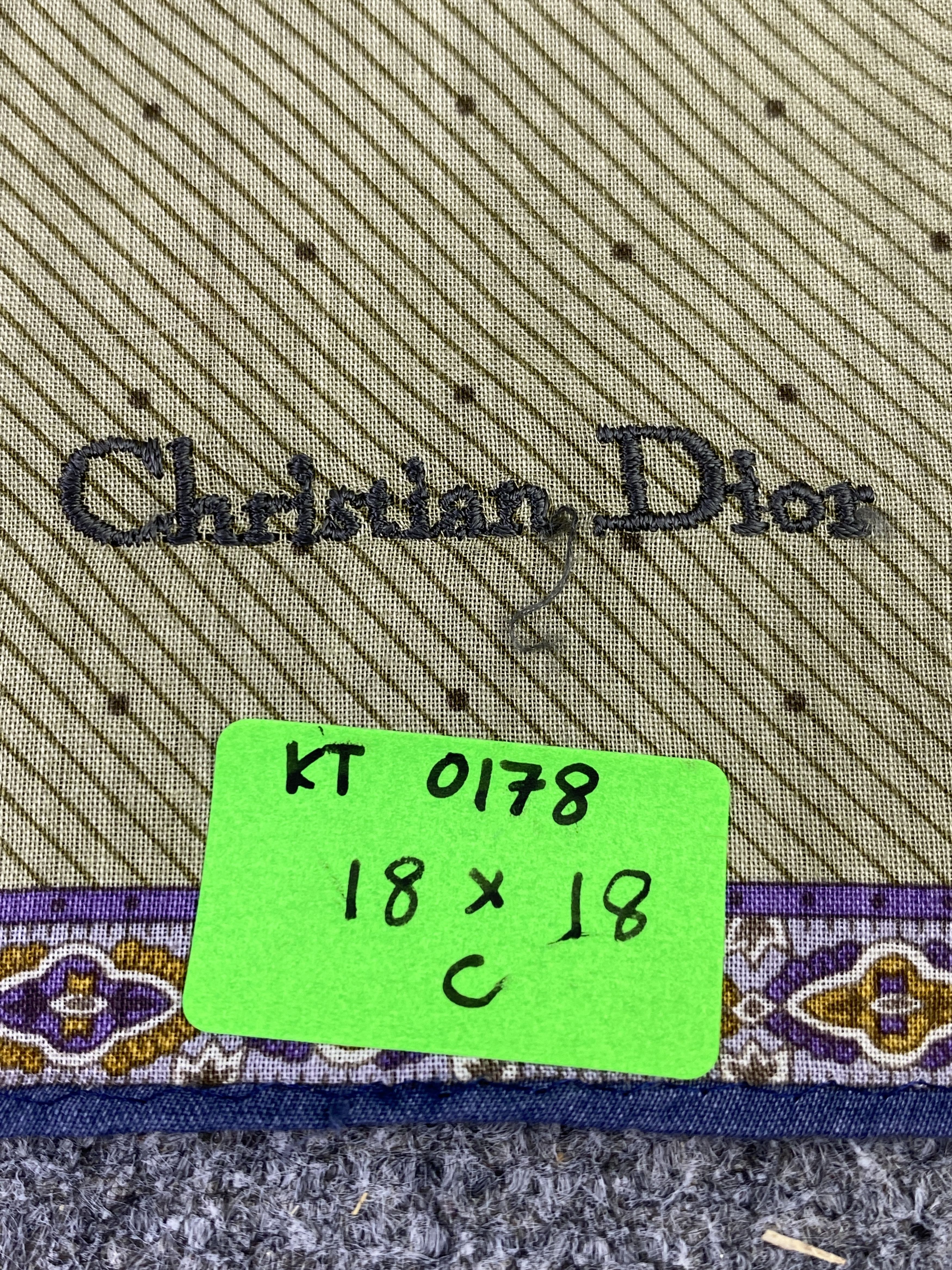 Dior Vintage Dior Handkerchief / Neckerchief KT0178 Size ONE SIZE - 12 Thumbnail