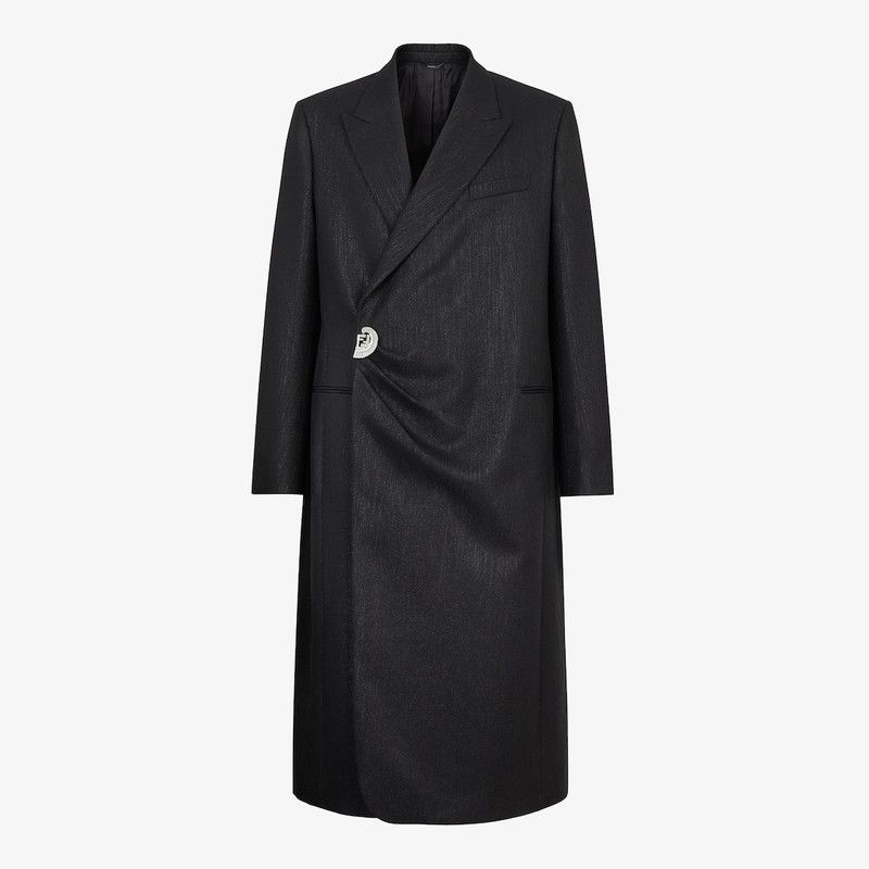Fendi o1B3y1r0526 Coat in Black Size US S / EU 44-46 / 1 - 1 Thumbnail