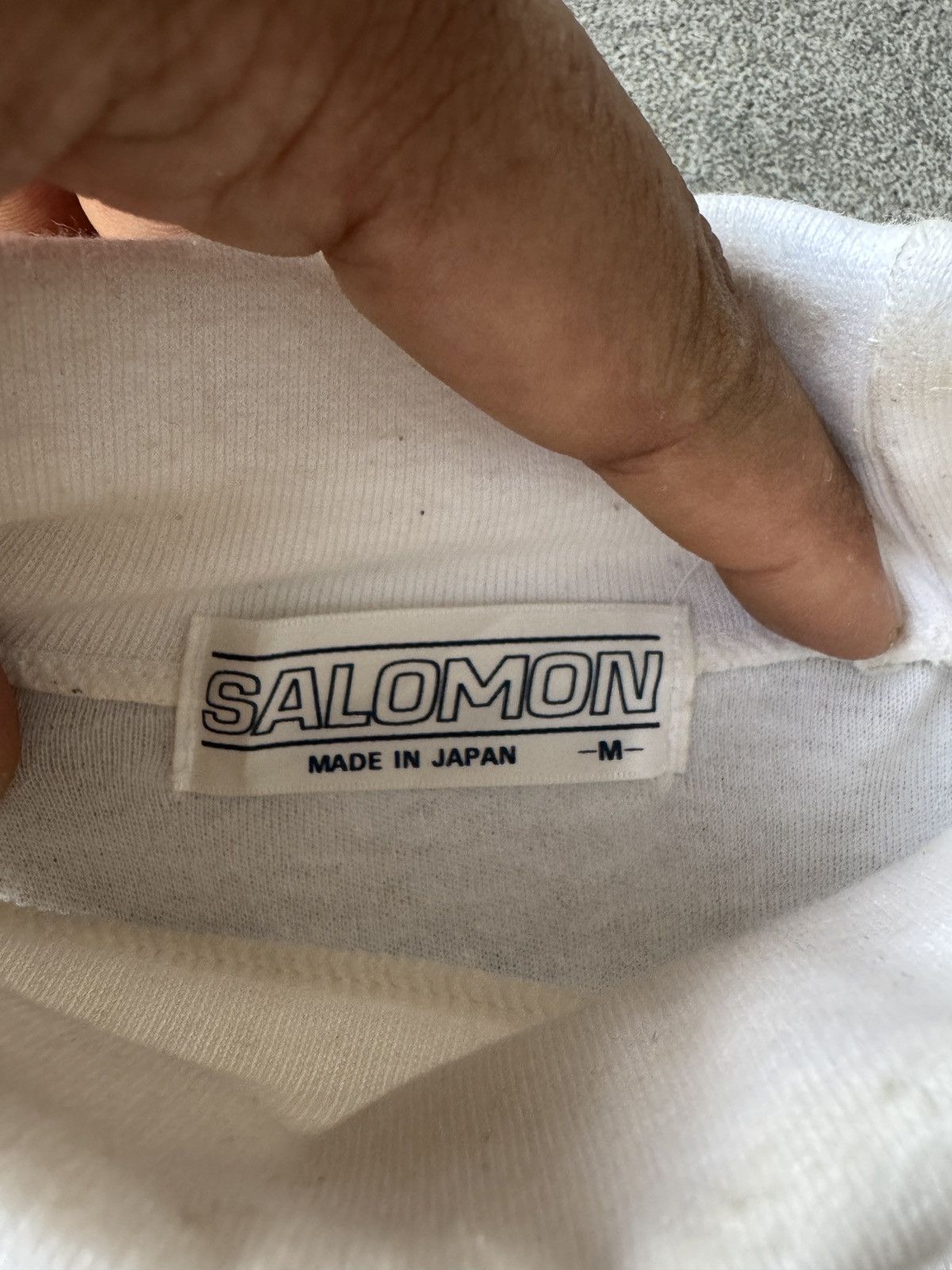 Salomon Vintage Salomon Big Logo Turtleneck Longg Sleeve Tee Size US M / EU 48-50 / 2 - 5 Thumbnail