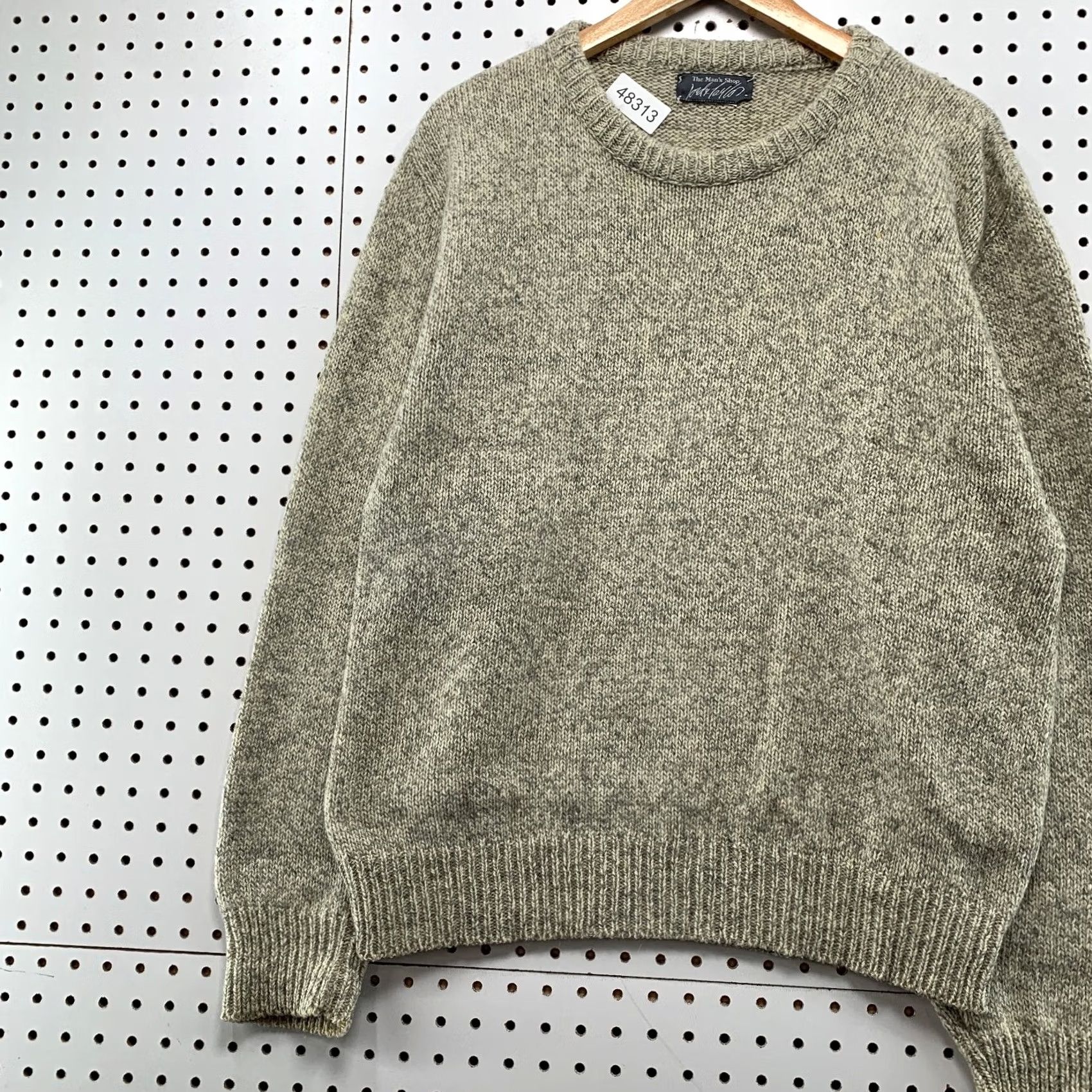 Lord & Taylor Lord Taylor Vintage Wool Knit Sweater Mens M Gray Crewneck 90s Winter Casual Pullover shirt Size US M / EU 48-50 / 2 - 5 Thumbnail