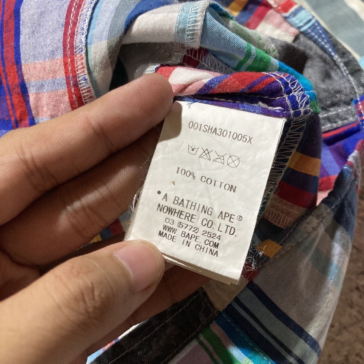 Bape OG Bape A Bathing Ape Camo Patchwork Long Slevee Shirt Size US S / EU 44-46 / 1 - 18 Thumbnail