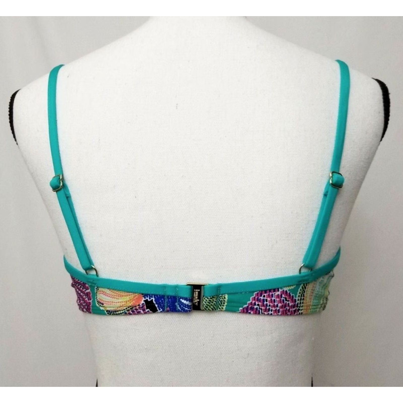 Laundry by Shelli Segal Laundry Top Womens L Shelli Segal Bikini Bathing Suit Multi color Floral NWT Size L / US 10 / IT 46 - 2 Thumbnail