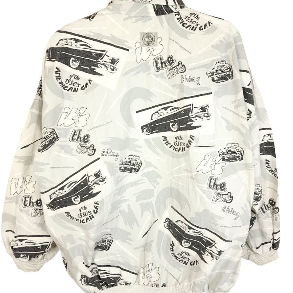 Vintage VINTAGE Bronx Clothiers Polo Shirt Mens Size M 1950s American Car 90s White Cotton Button-Up Long Sleeve All Over Print Made In USA Size US M / EU 48-50 / 2 - 4 Thumbnail