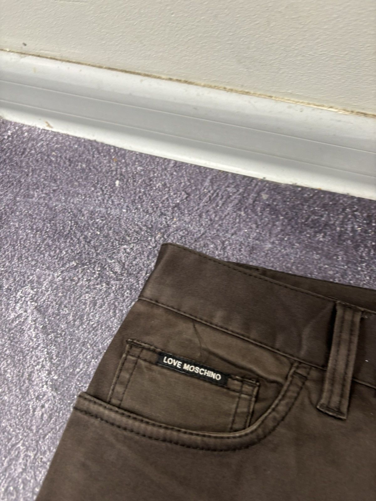 Love Moschino Love Moschino Women’s Straight Fit Brown Luxury Pants Size 34" / US 12 / IT 48 - 8 Thumbnail