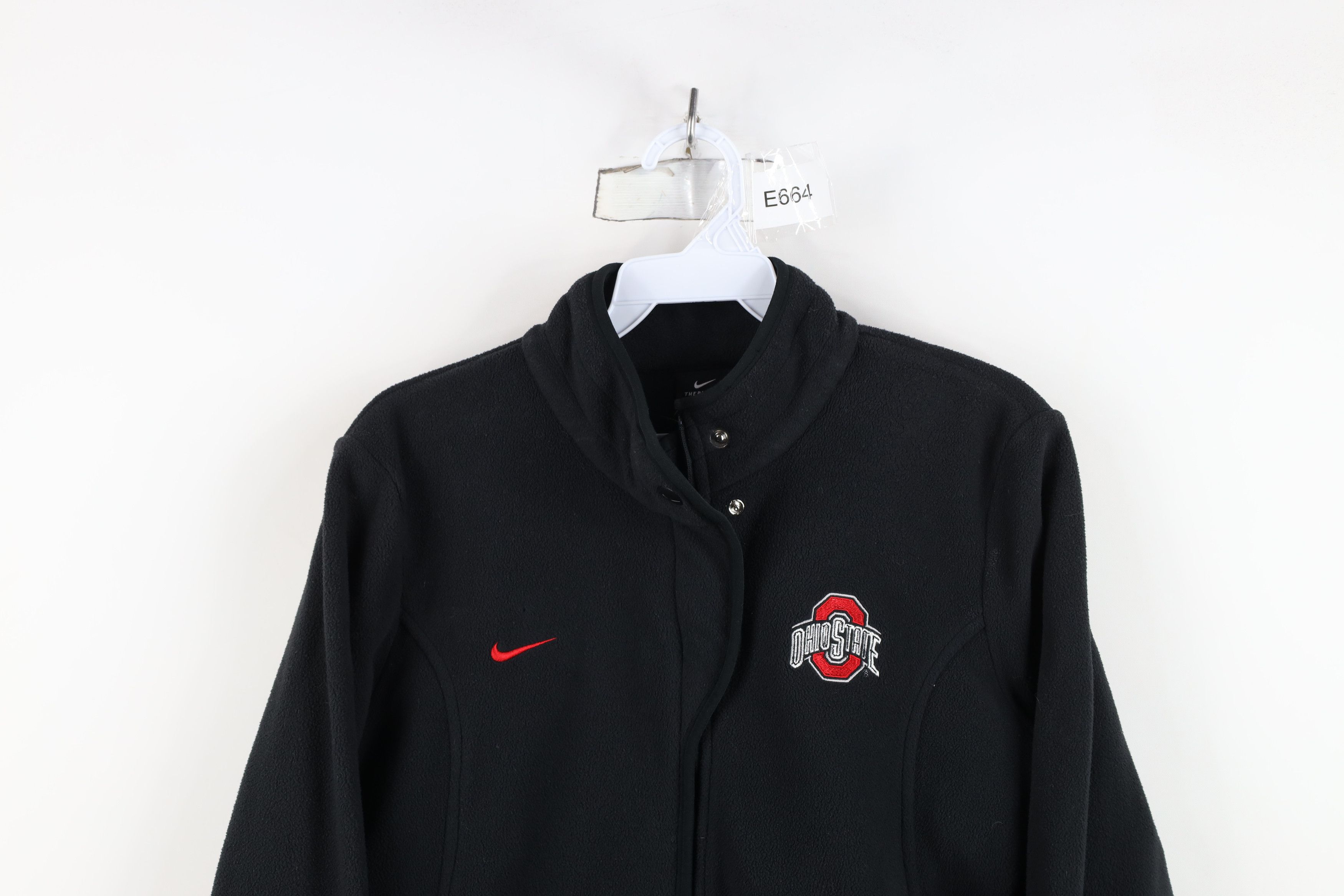 Nike Vintage Nike Mini Swoosh Ohio State University Fleece Jacket Size M / US 6-8 / IT 42-44 - 2 Thumbnail