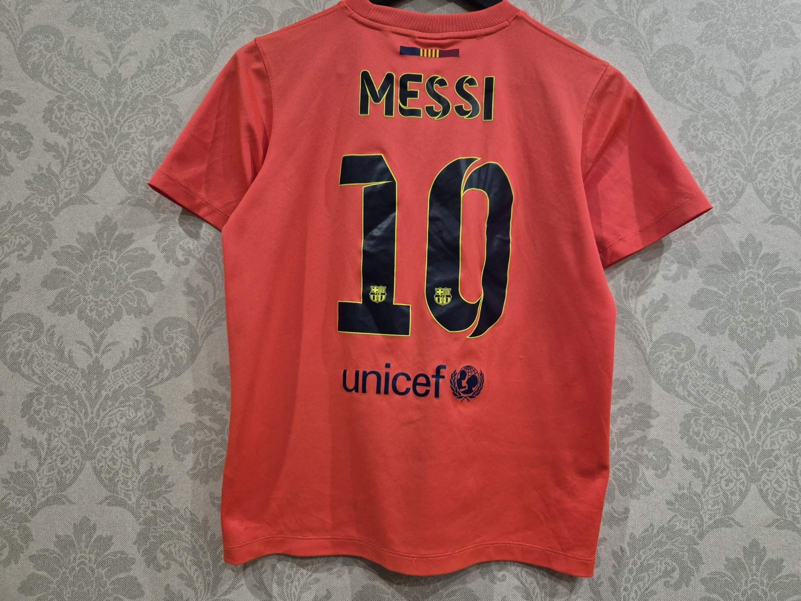 Nike 2014/15 Barcelona Away Jersey #10 Messi Nike Soccer Kids M Size US XXS / EU 40 - 2 Thumbnail