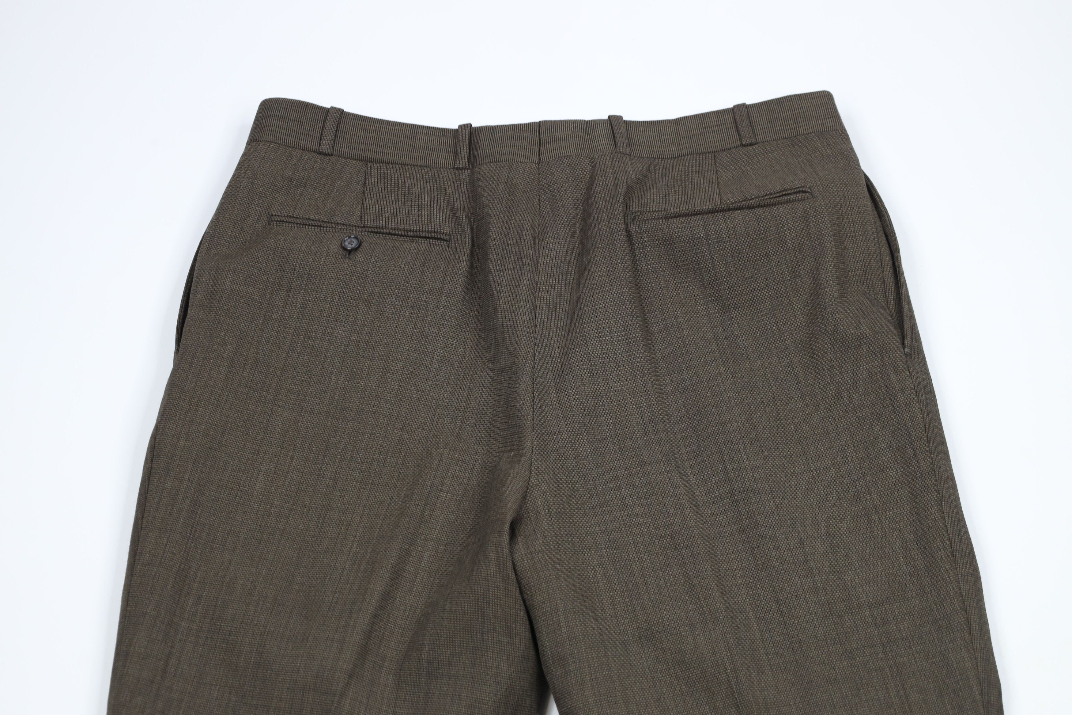 Vintage Vintage 90s Streetwear Cuffed Wide Leg Chino Pants Brown Size US 38 / EU 54 - 10 Thumbnail