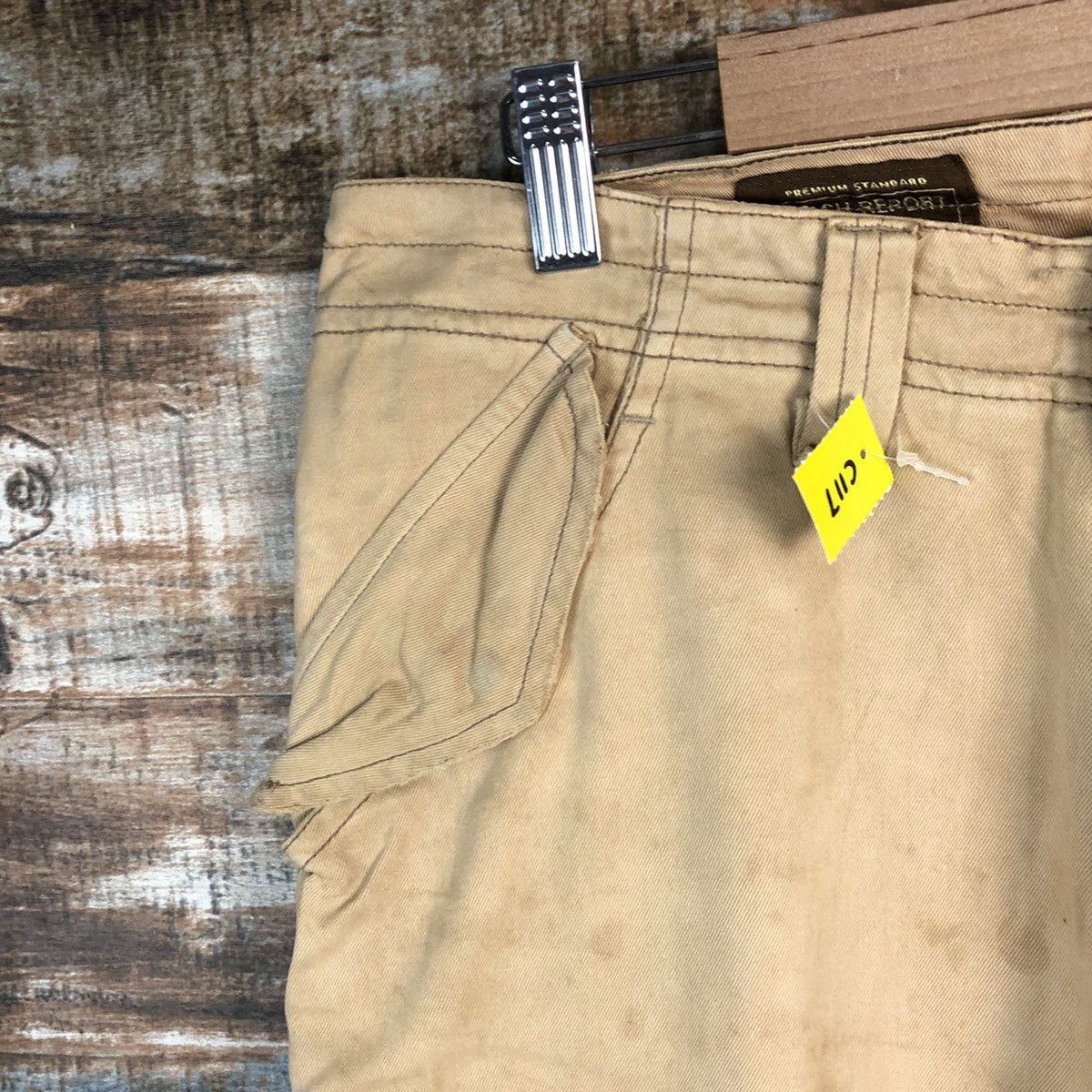 Japanese Brand DL Flash Report Brown Cargo Multipocket Pants #C117 Size US 30 / EU 46 - 7 Thumbnail