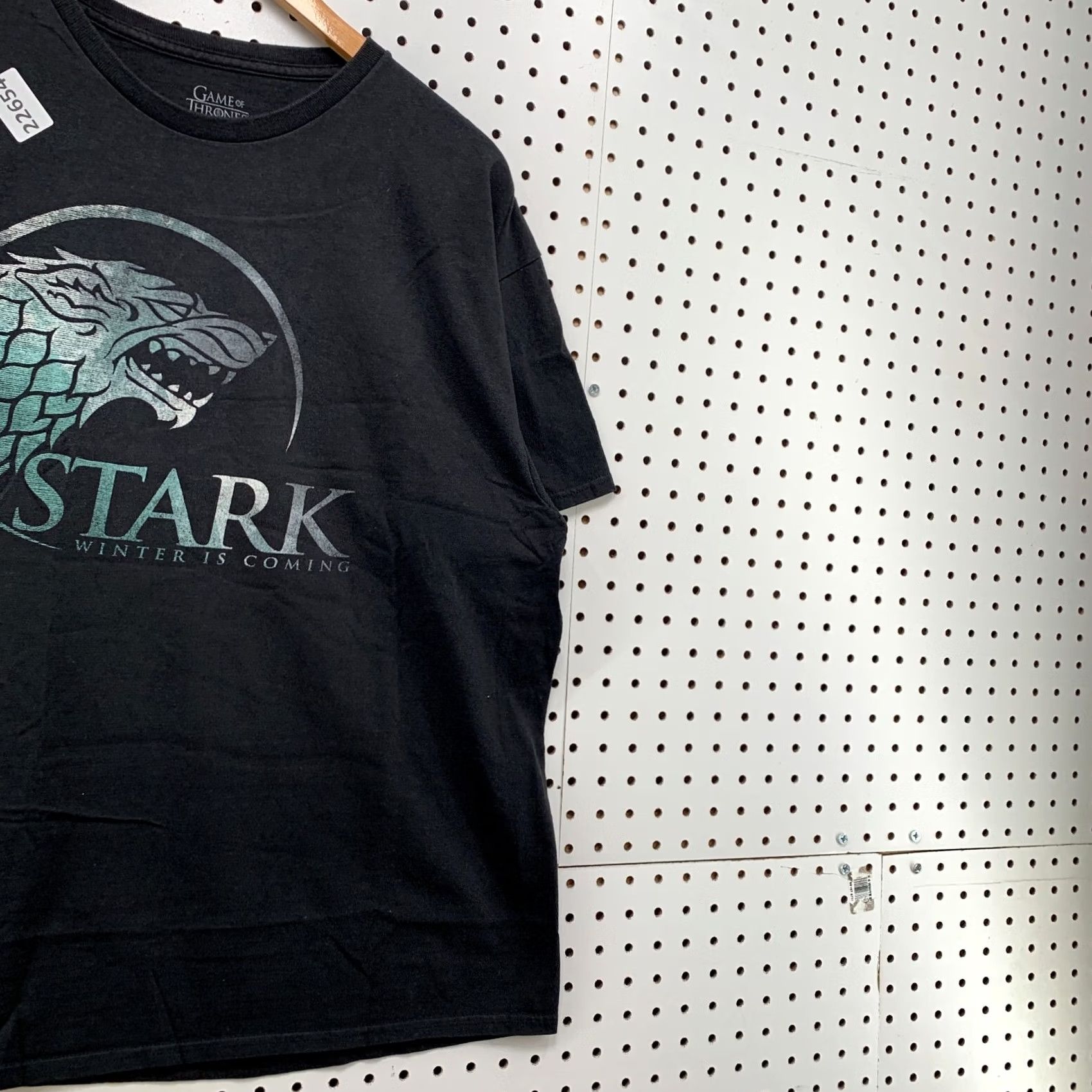 Vintage Games Of Thrones Shirt Black STARK Adult Large TV Show Promo TEE Size US L / EU 52-54 / 3 - 4 Thumbnail