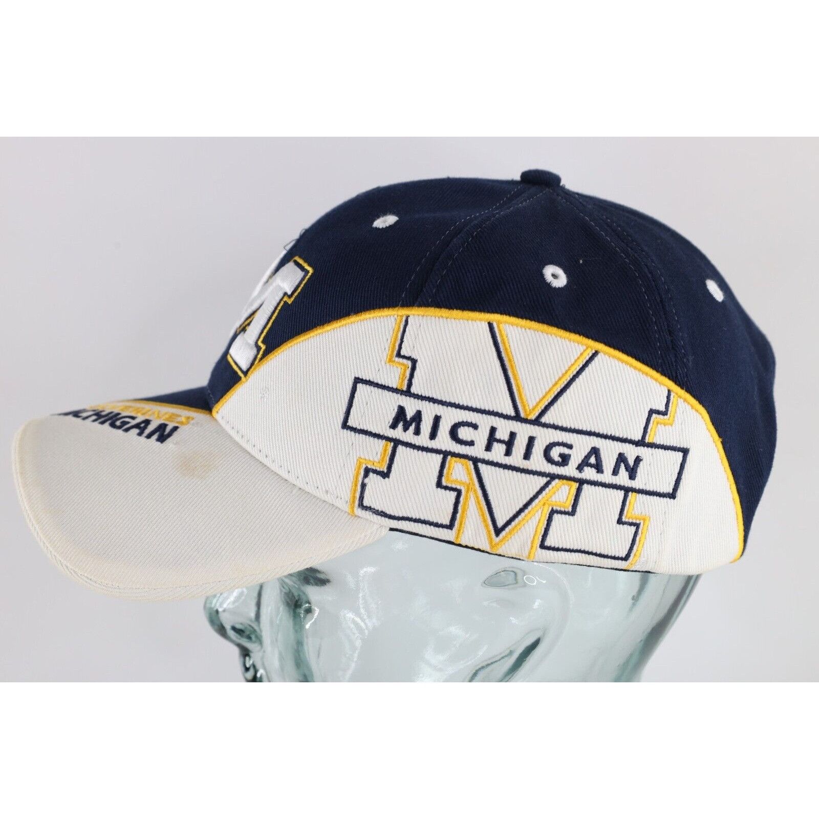 Vintage Vintage 90s Distressed Spell Out University of Michigan Hat Size ONE SIZE - 4 Thumbnail