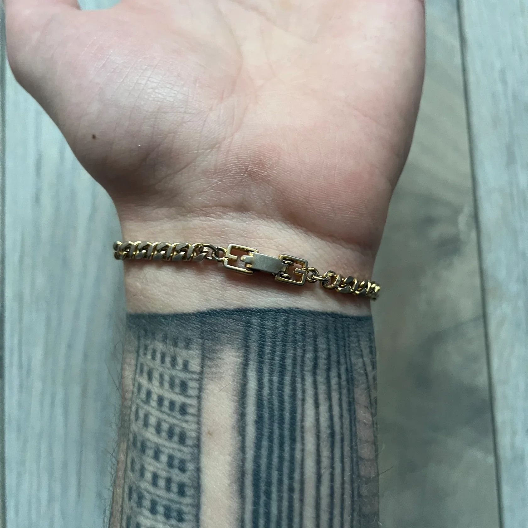 Givenchy Givenchy Gold-Tone Vintage Chain Bracelet Size ONE SIZE - 3 Thumbnail