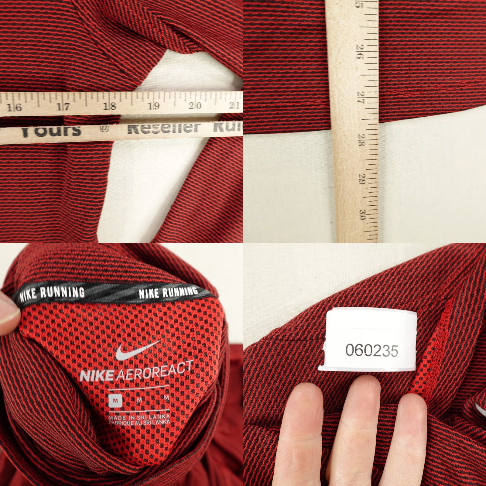 Nike Nike Shirt Mens Medium Red Aeroreact Long Sleeve Mock Neck Center Swoosh Running Size US M / EU 48-50 / 2 - 8 Thumbnail