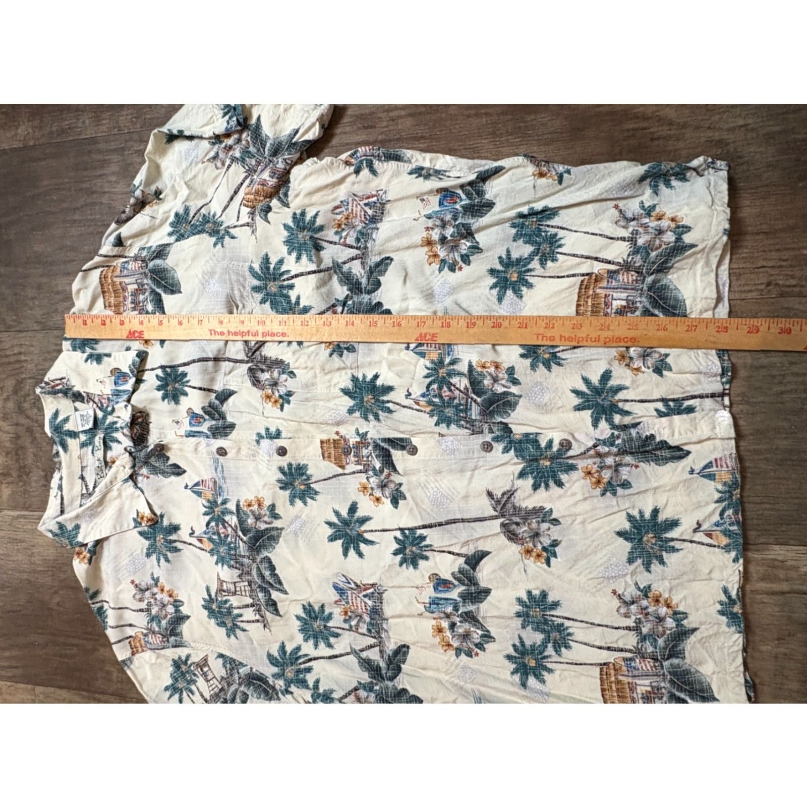 Vintage Batik Bay Hawaiian Shirt Mens Size 2 XB 100% Rayon Tropical Palms Button Up Dad Size US XXL / EU 58 / 5 - 2 Thumbnail