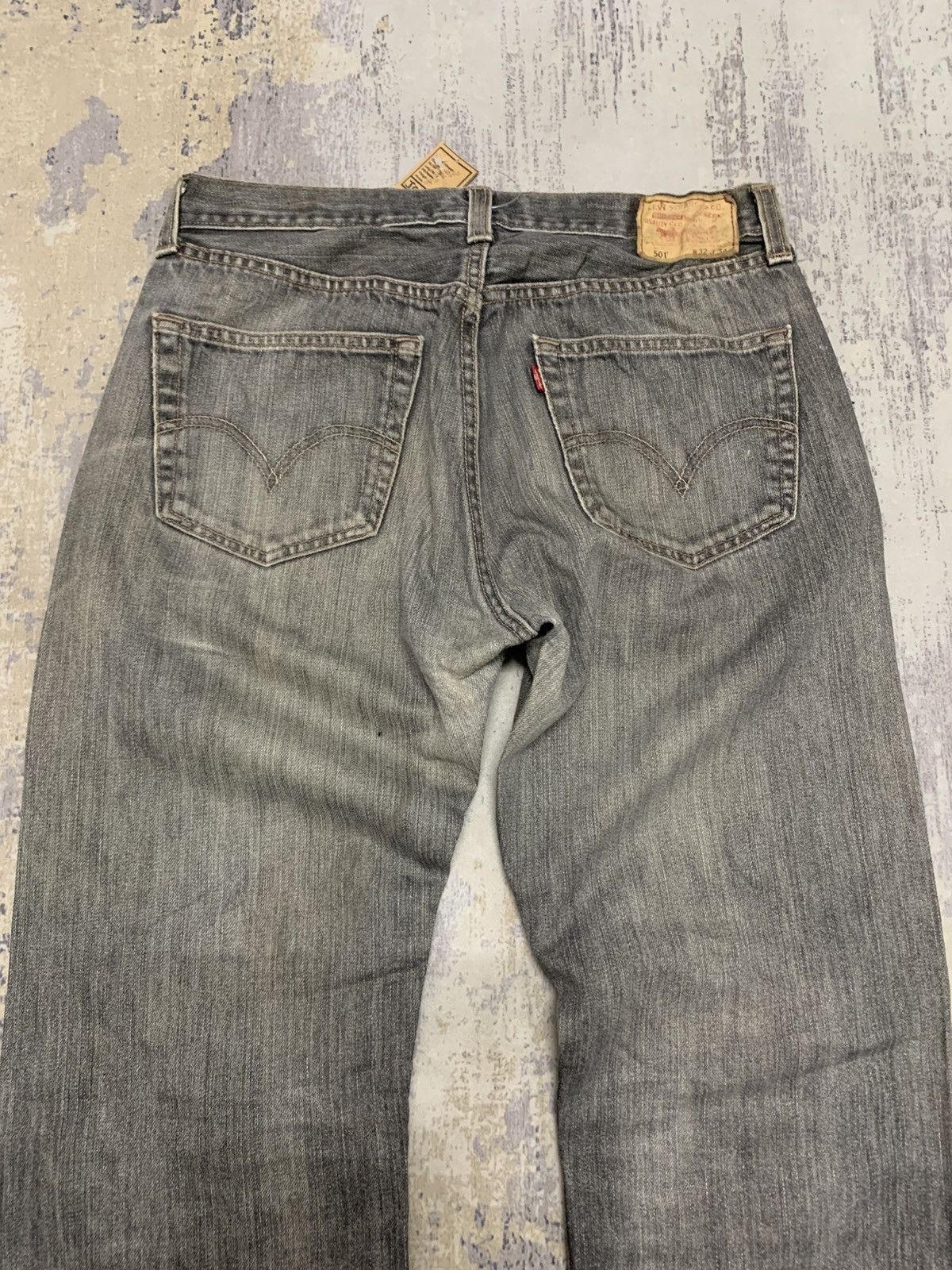 Levi's Vintage Levis 501 Mud Washed Repaired Denim W31 Size US 31 - 8 Thumbnail