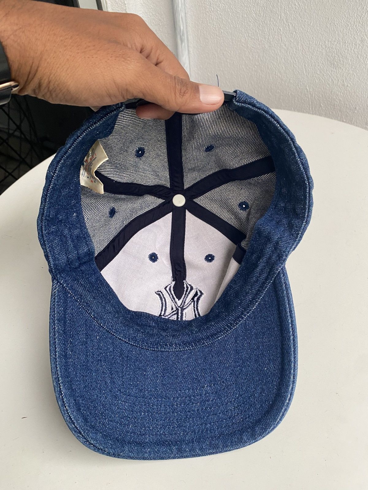 MLB × New York Yankees × Vintage Vintage New York Yankees Denim 90s Size 30 - 6 Thumbnail