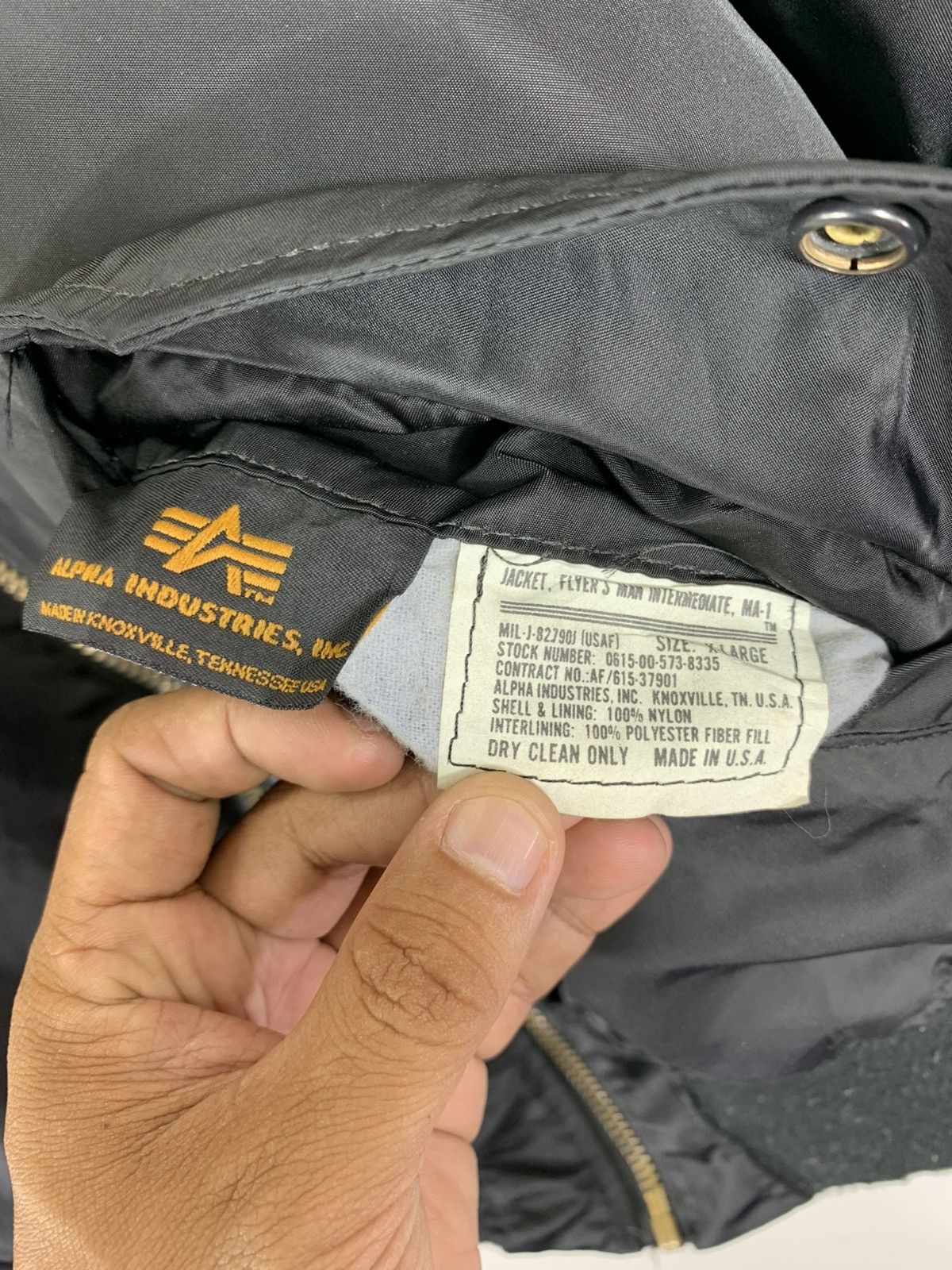 Alpha Industries VINTAGE ALPHA INDUSTRIES FLIGHT BOMBER MA-1 JACKET Size US XL / EU 56 / 4 - 6 Thumbnail