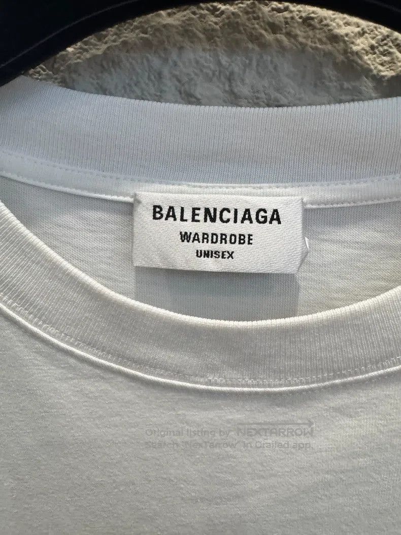 Balenciaga Balenciaga Loose Round Neck Letter Logo Micro-label Raglan Size US L / EU 52-54 / 3 - 3 Thumbnail