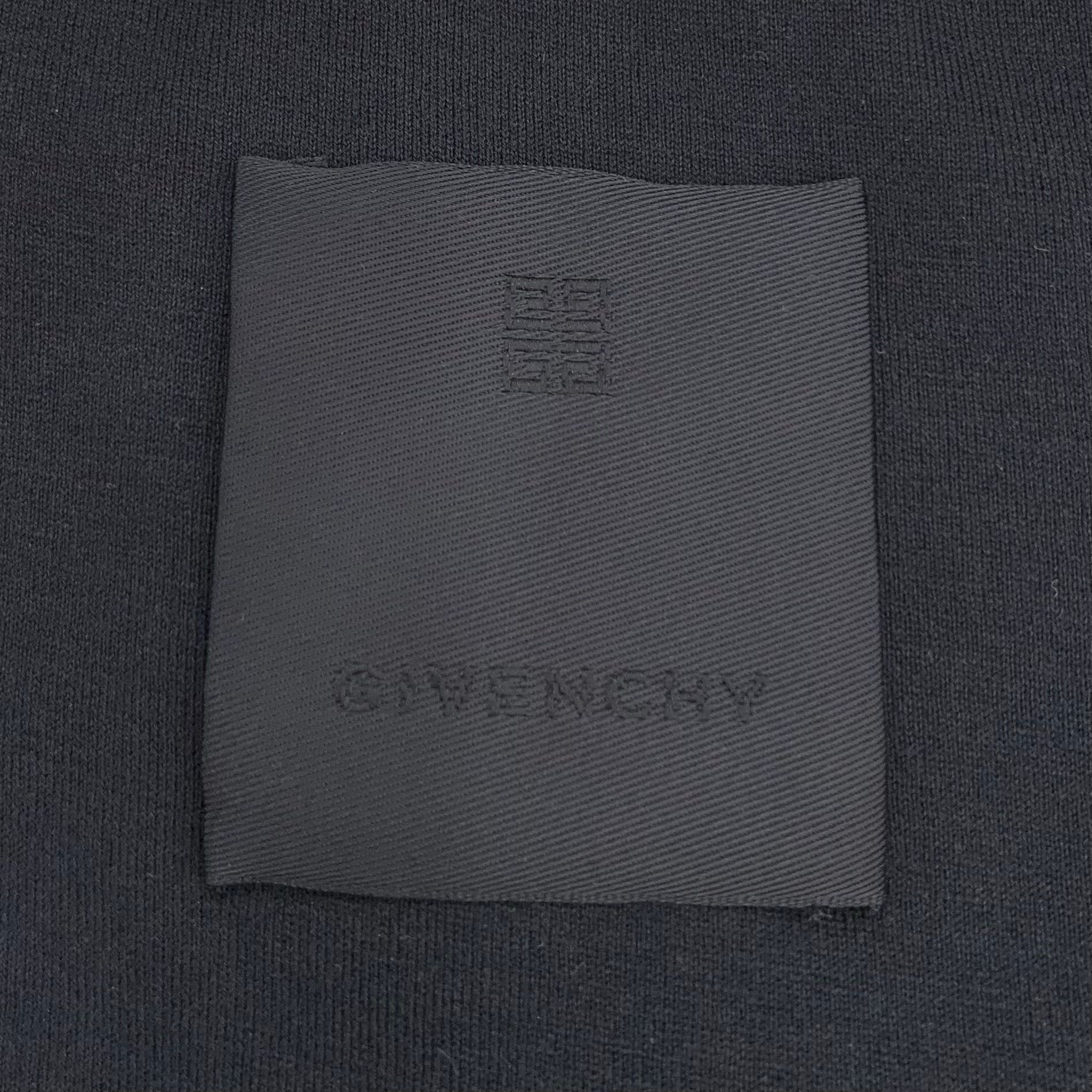 Givenchy Givenchy Black Cotton Crewneck T-Shirt (Size M) Size US M / EU 48-50 / 2 - 2 Thumbnail